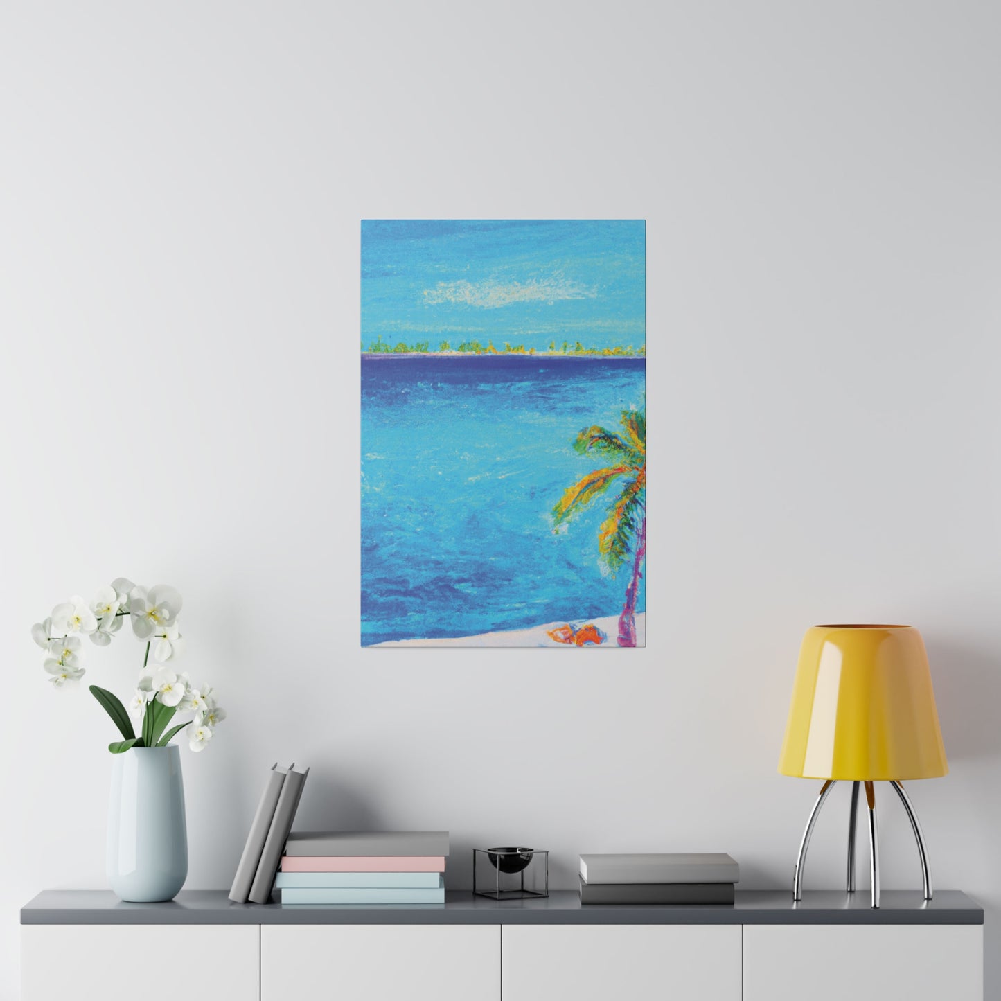 7666Q - Bahamas Ocean Painting Print | Bahamas | Ocean | Beach | Poster | Home Decor | Wall Art | Canvas