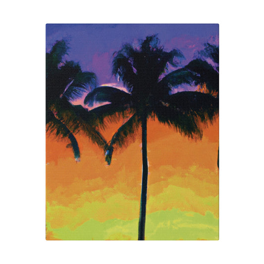 6354V - Miami Beach Sunset Painting Print | Miami | Beach | Sunset | Poster | Home Decor | Wall Art | Canvas