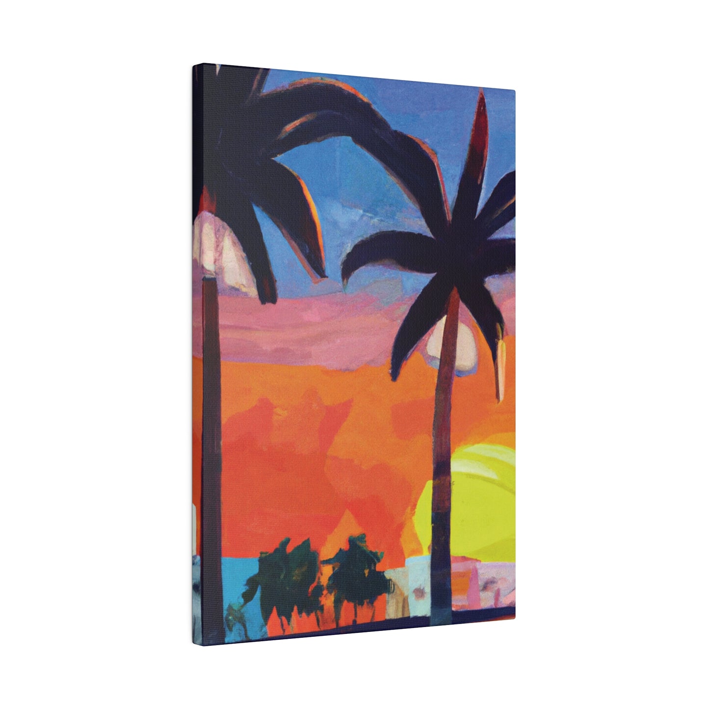 7368X - Miami Beach Sunset Painting Print | Miami | Beach | Sunset | Poster | Home Decor | Wall Art | Canvas