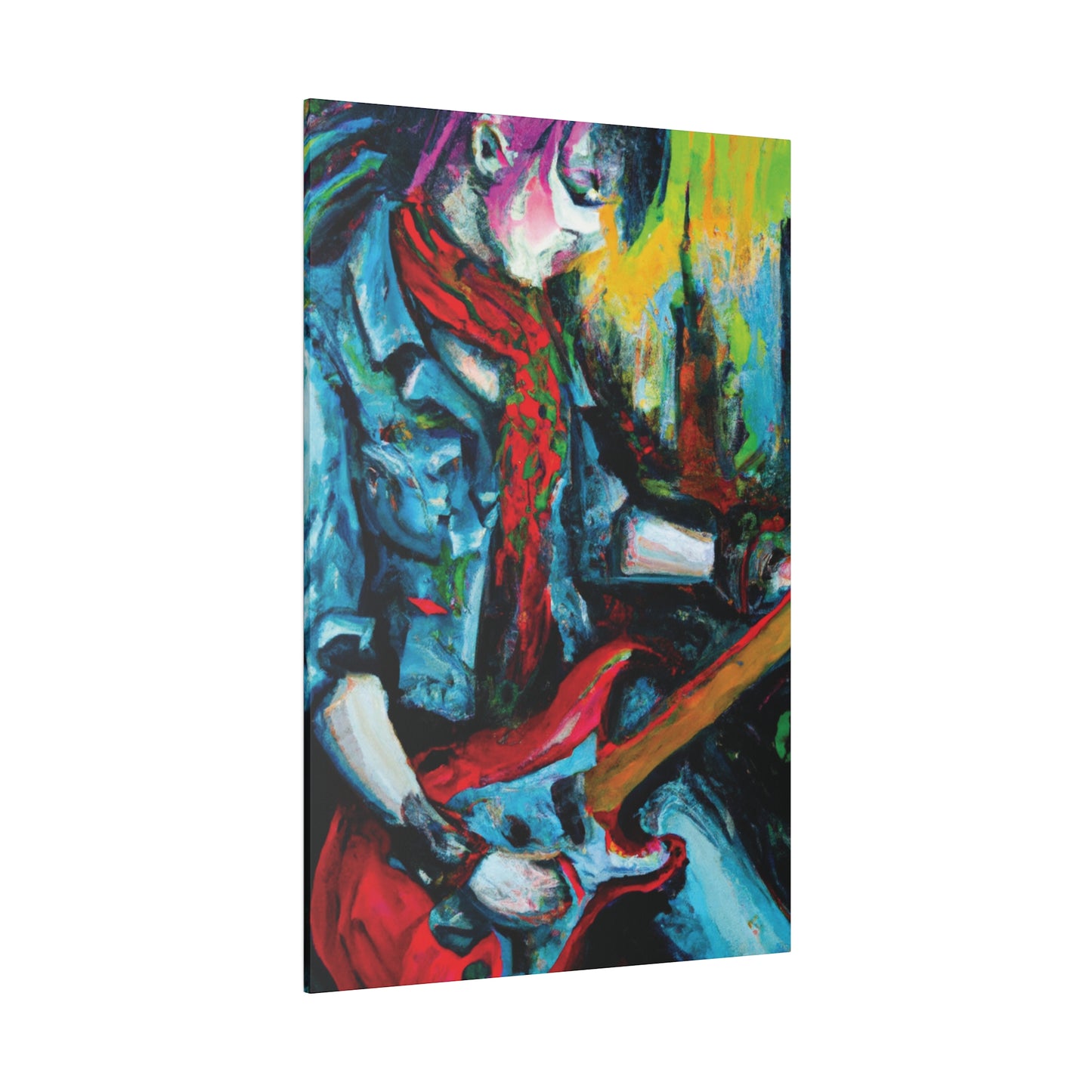 8367D - Rockstar Oil Painting Style Print | Poster | Home Decor | Wall Art | Music Art | Canvas