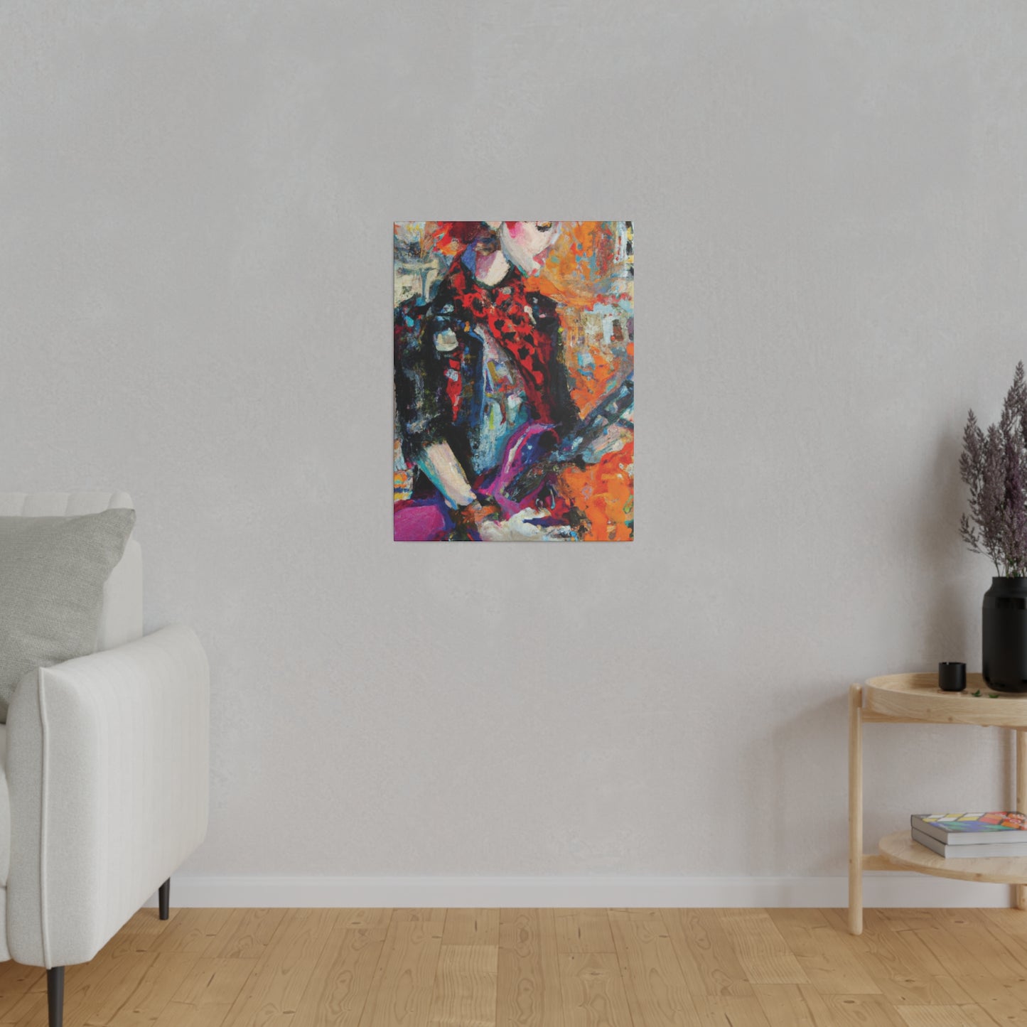 9348Q - Rockstar Oil Painting Style Print | Poster | Home Decor | Wall Art | Music Art | Canvas