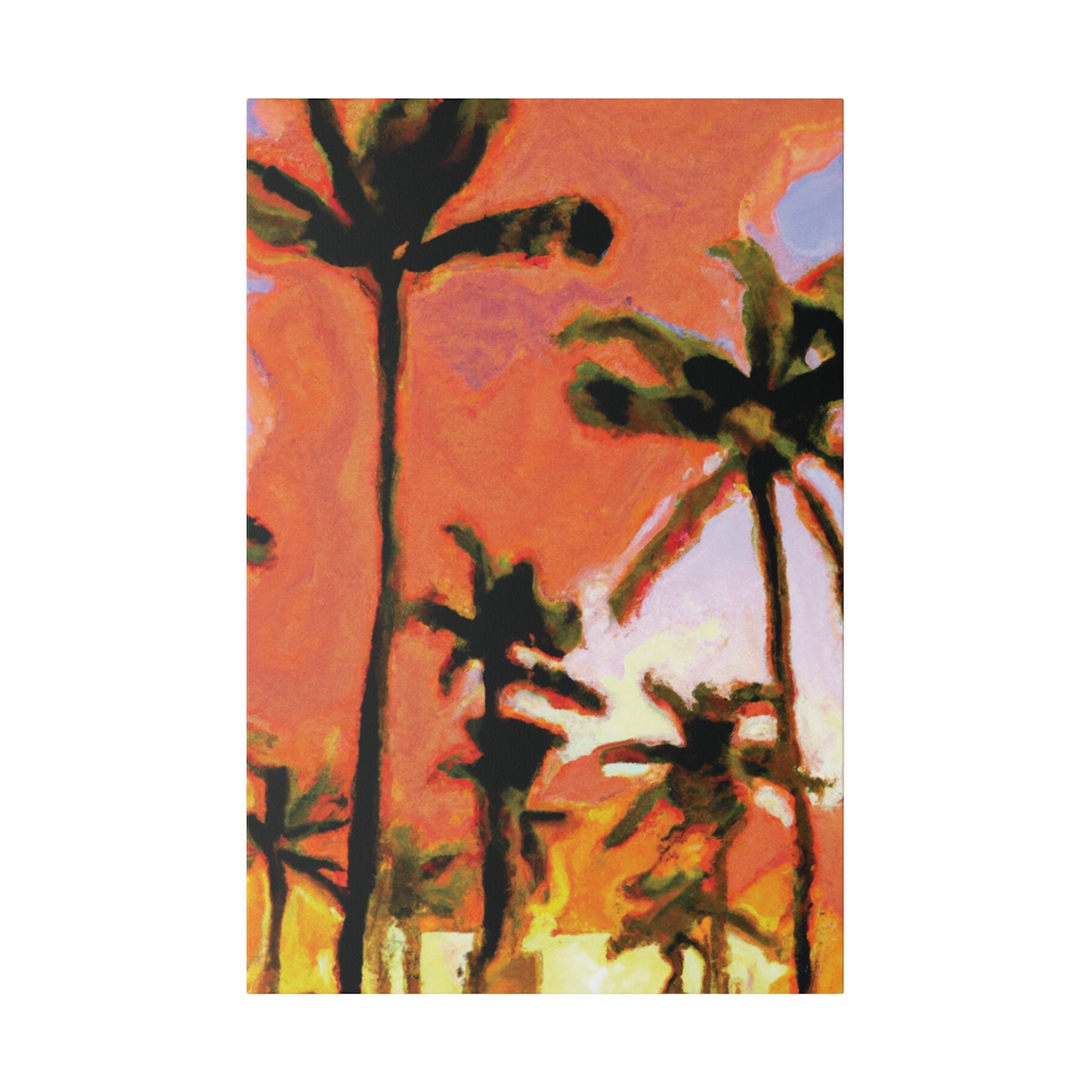 7177X - Miami Beach Sunset Painting Print | Miami | Beach | Sunset | Poster | Home Decor | Wall Art | Canvas