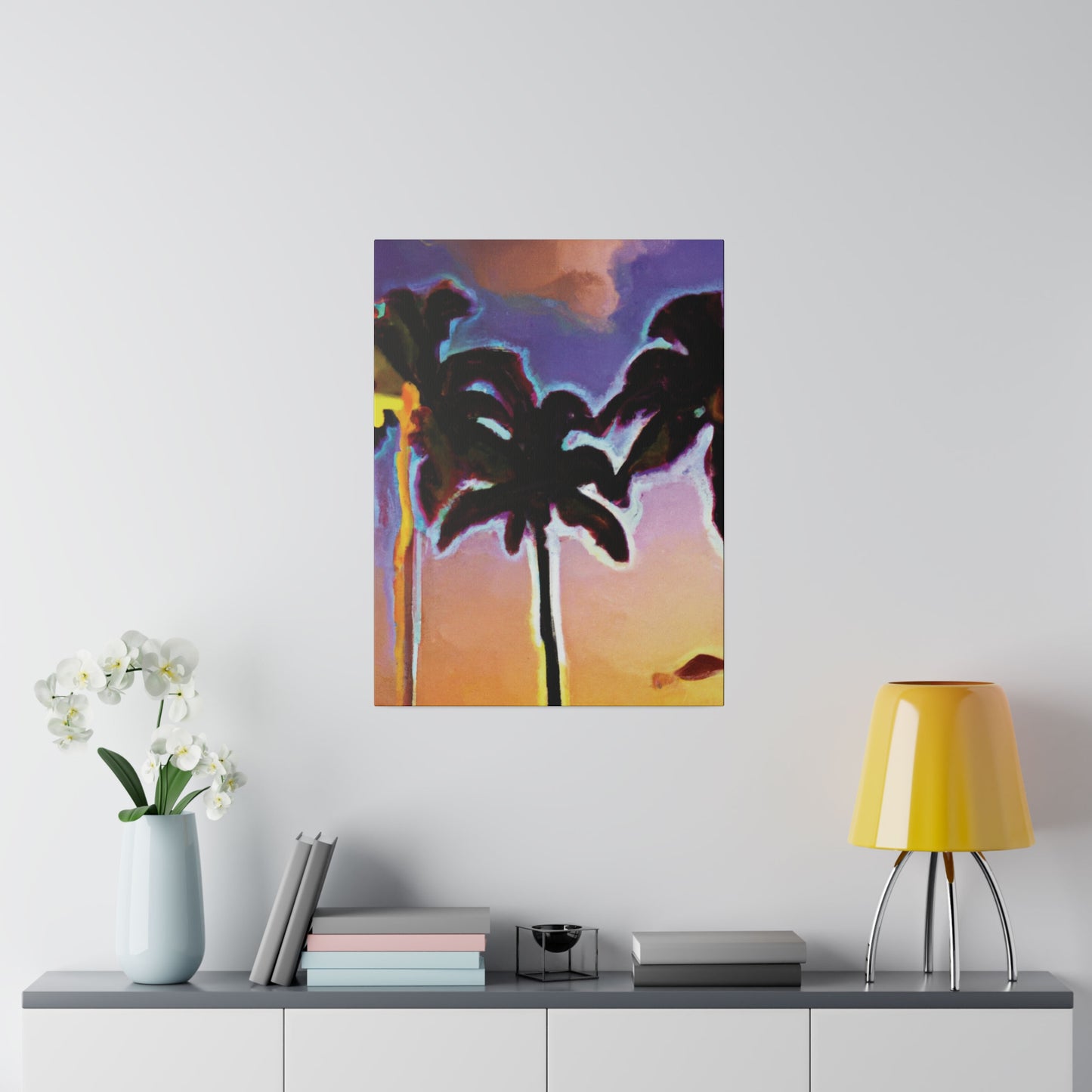 9603V - Miami Beach Sunset Painting Print | Miami | Beach | Sunset | Poster | Home Decor | Wall Art | Canvas