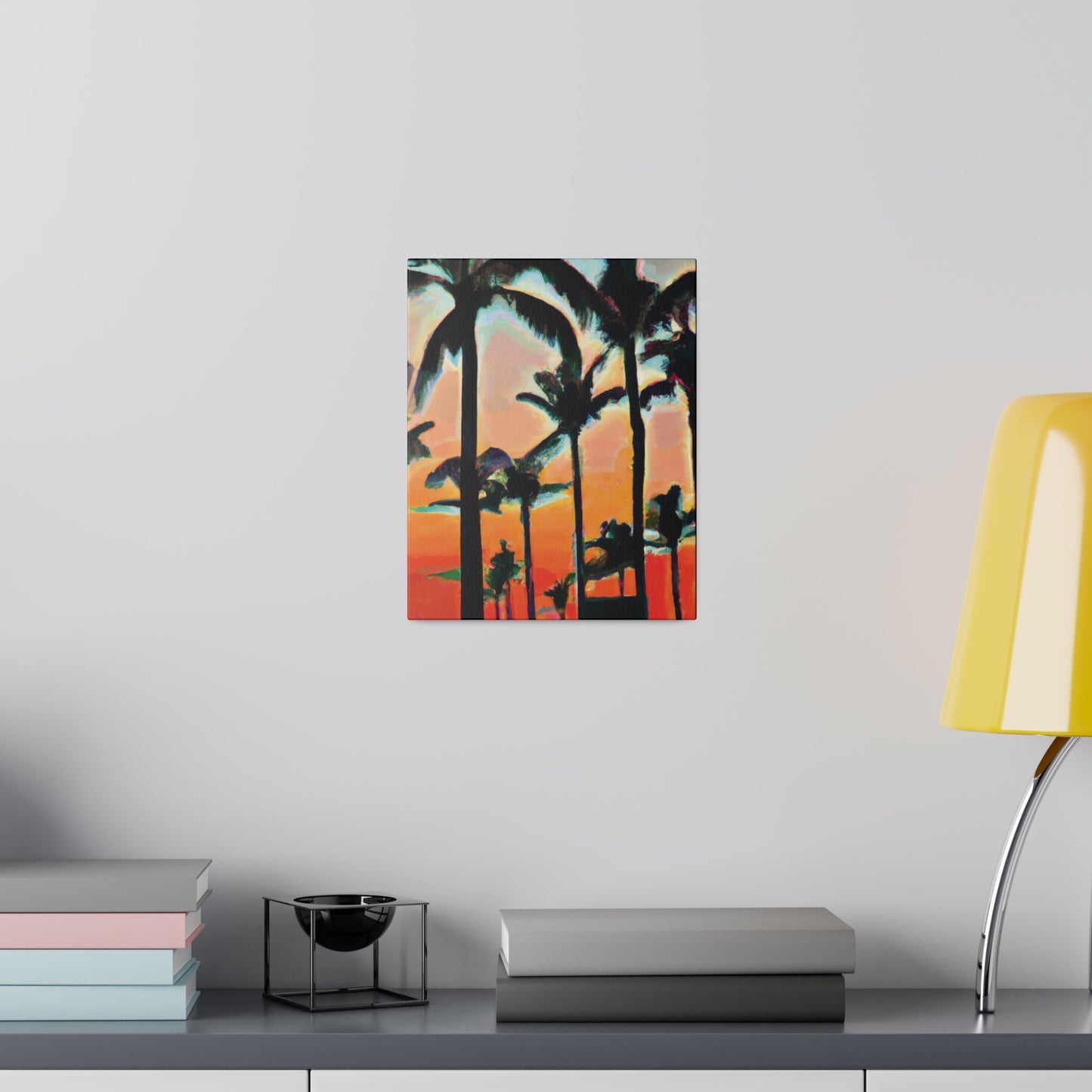 4891A - Miami Beach Sunset Painting Print | Miami | Beach | Sunset | Poster | Home Decor | Wall Art | Canvas