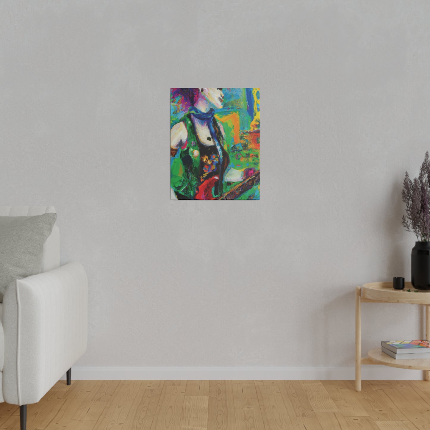 3467C - Rockstar Oil Painting Style Print | Poster | Home Decor | Wall Art | Music Art | Canvas