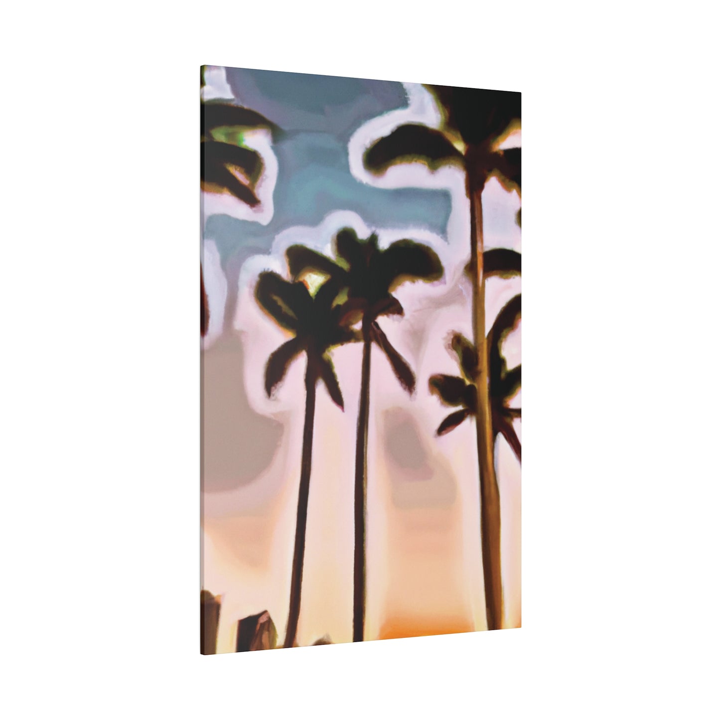 4828Q - Miami Beach Sunset Painting Print | Miami | Beach | Sunset | Poster | Home Decor | Wall Art | Canvas