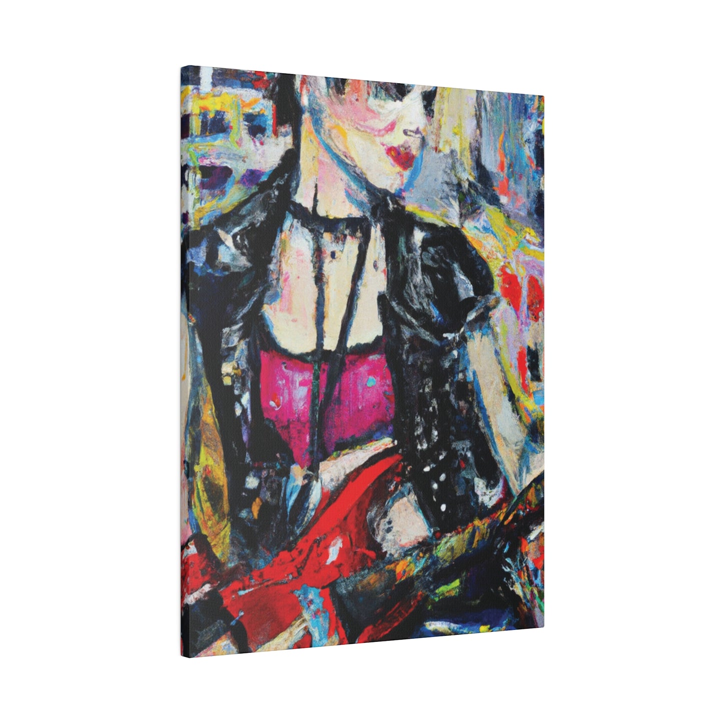 6167B - Rockstar Oil Painting Style Print | Poster | Home Decor | Wall Art | Music Art | Canvas