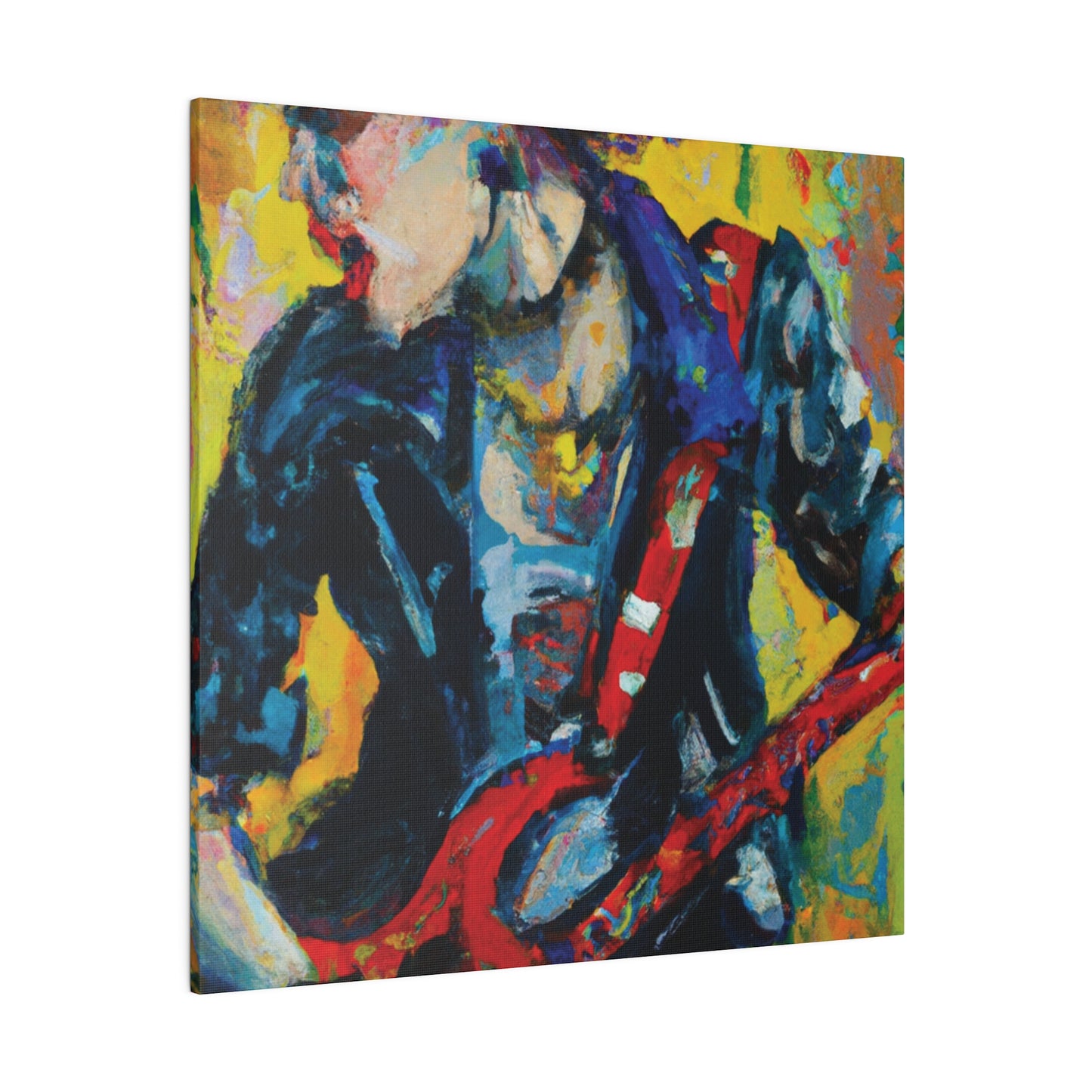 2249F - Rockstar Oil Painting Style Print | Poster | Home Decor | Wall Art | Music Art | Canvas