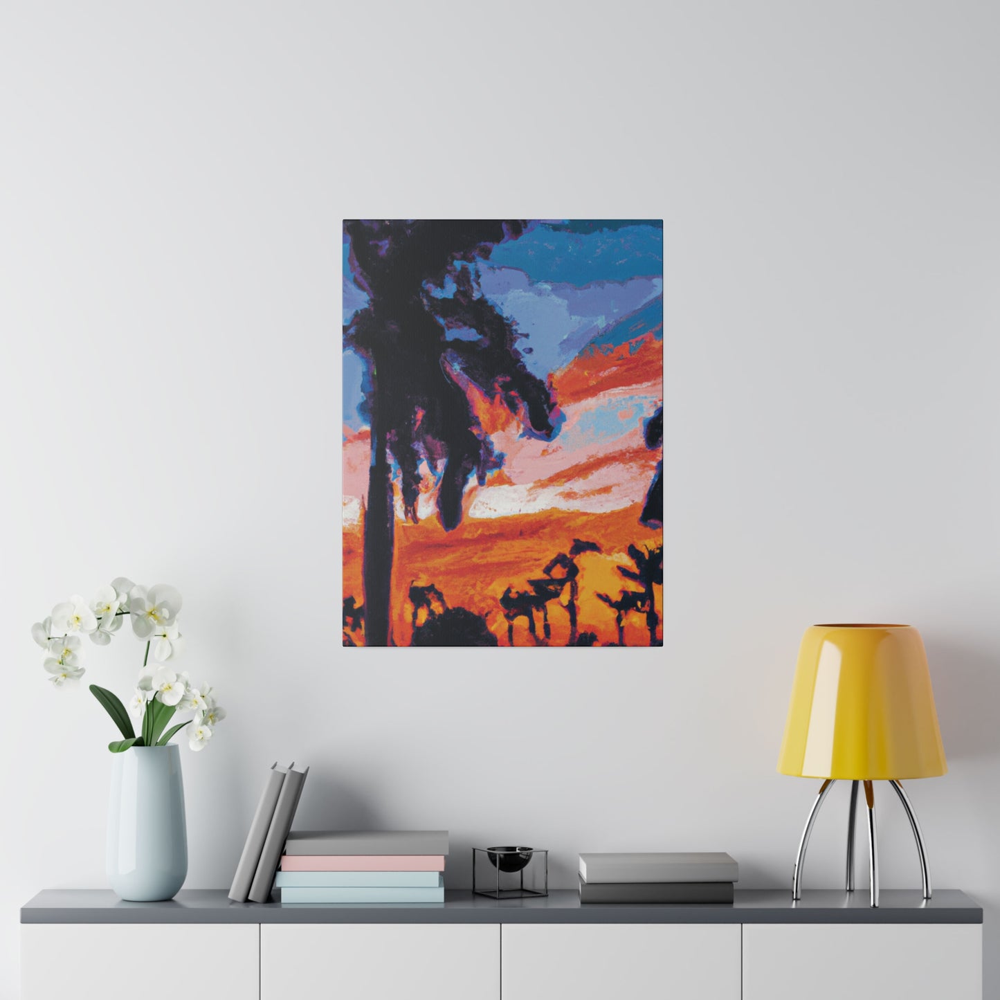 2761V - Miami Beach Sunset Painting Print | Miami | Beach | Sunset | Poster | Home Decor | Wall Art | Canvas