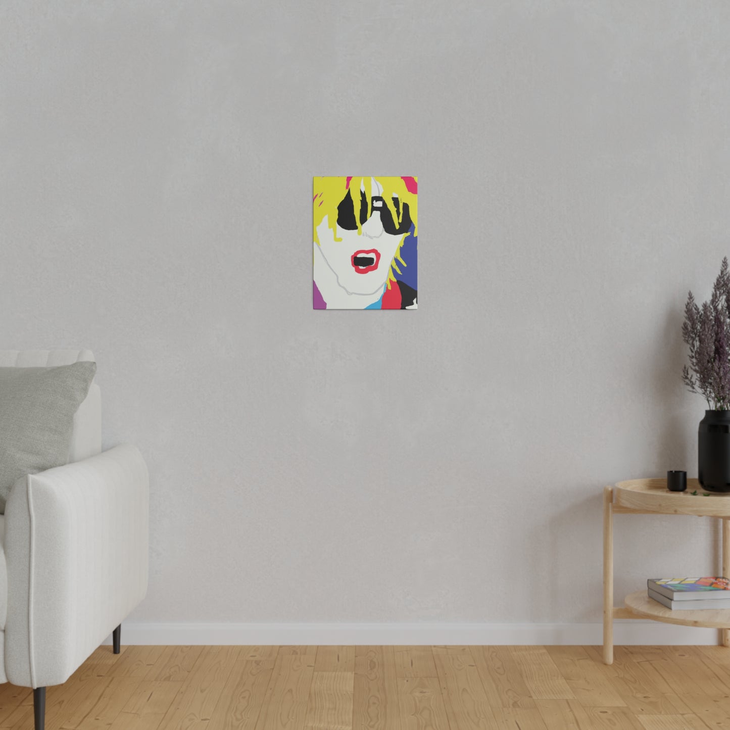 5917X - Rockstar Painting Print | Face | Abstract | Poster | Home Decor | Wall Art | Music Art | Canvas