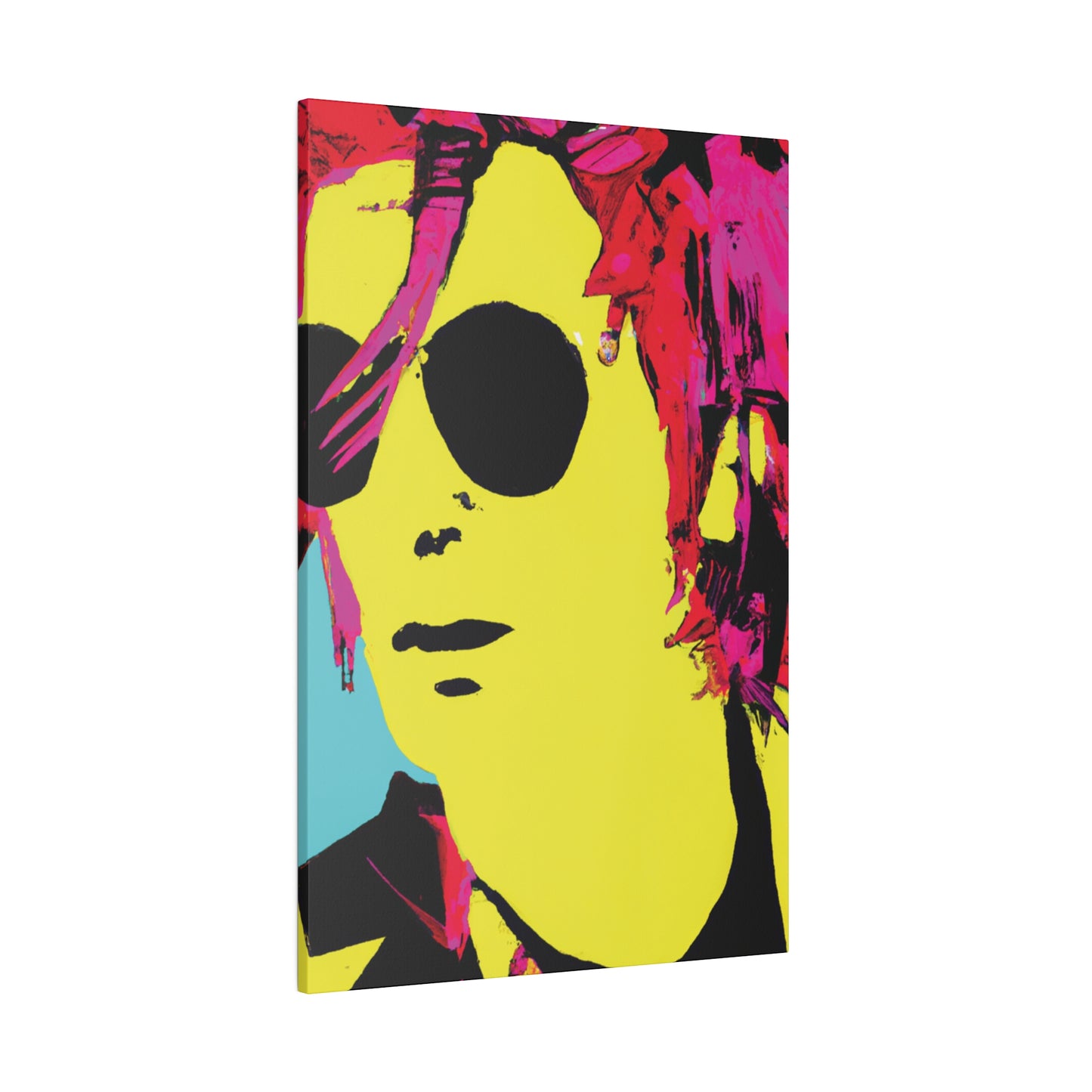 4543A - Rockstar Painting Print | Face | Abstract | Poster | Home Decor | Wall Art | Music Art | Canvas