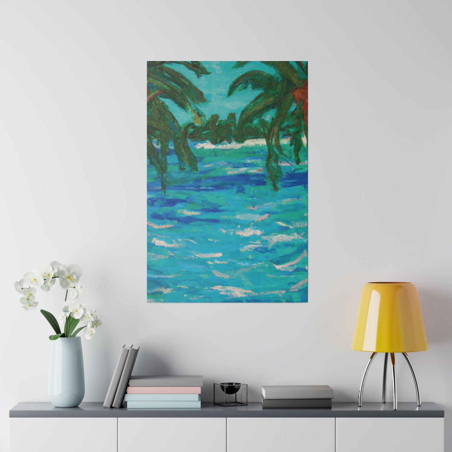 7482U - Bahamas Ocean Painting Print | Bahamas | Ocean | Beach | Poster | Home Decor | Wall Art | Canvas