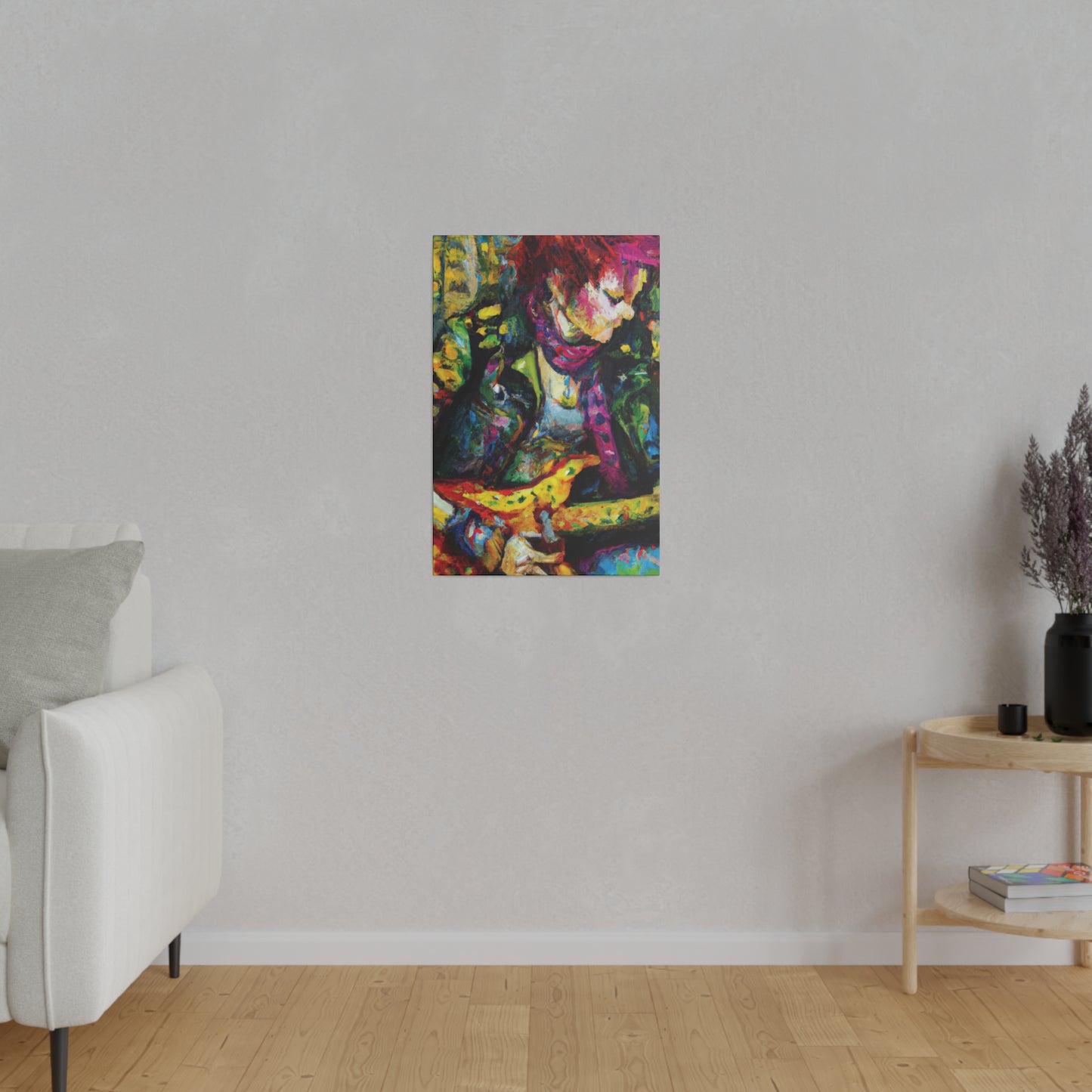3668A - Rockstar Oil Painting Style Print | Poster | Home Decor | Wall Art | Music Art | Canvas