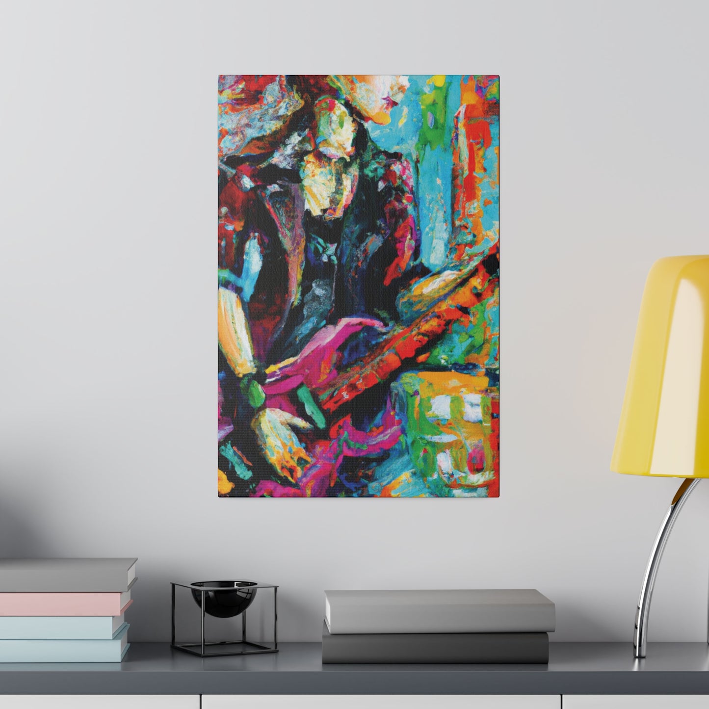 5003E - Rockstar Oil Painting Style Print | Poster | Home Decor | Wall Art | Music Art | Canvas