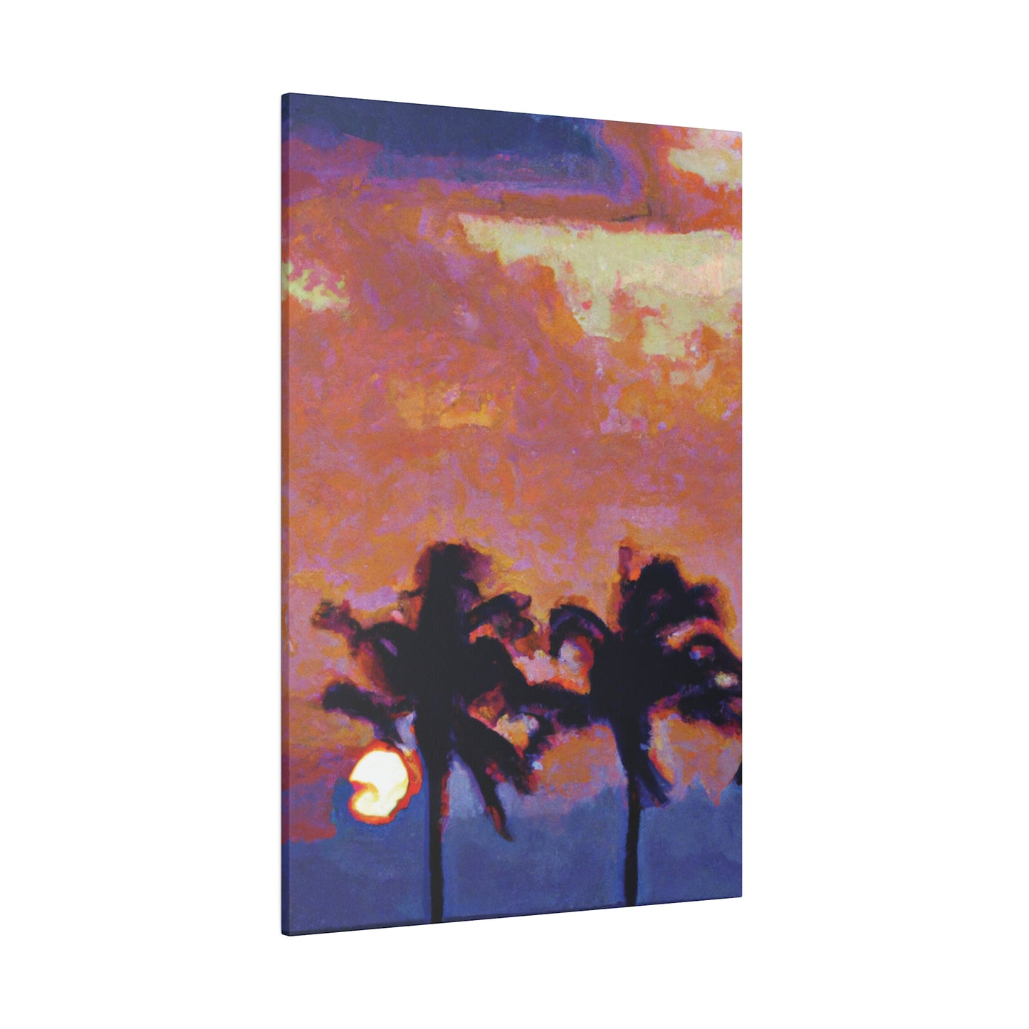 8235O - Miami Beach Sunset Painting Print | Miami | Beach | Sunset | Poster | Home Decor | Wall Art | Canvas