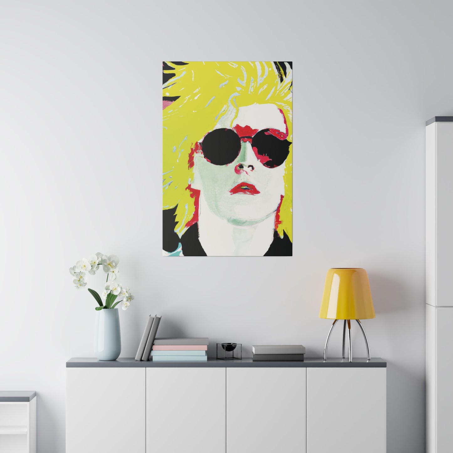 6289X - Rockstar Painting Print | Face | Abstract | Poster | Home Decor | Wall Art | Music Art | Canvas