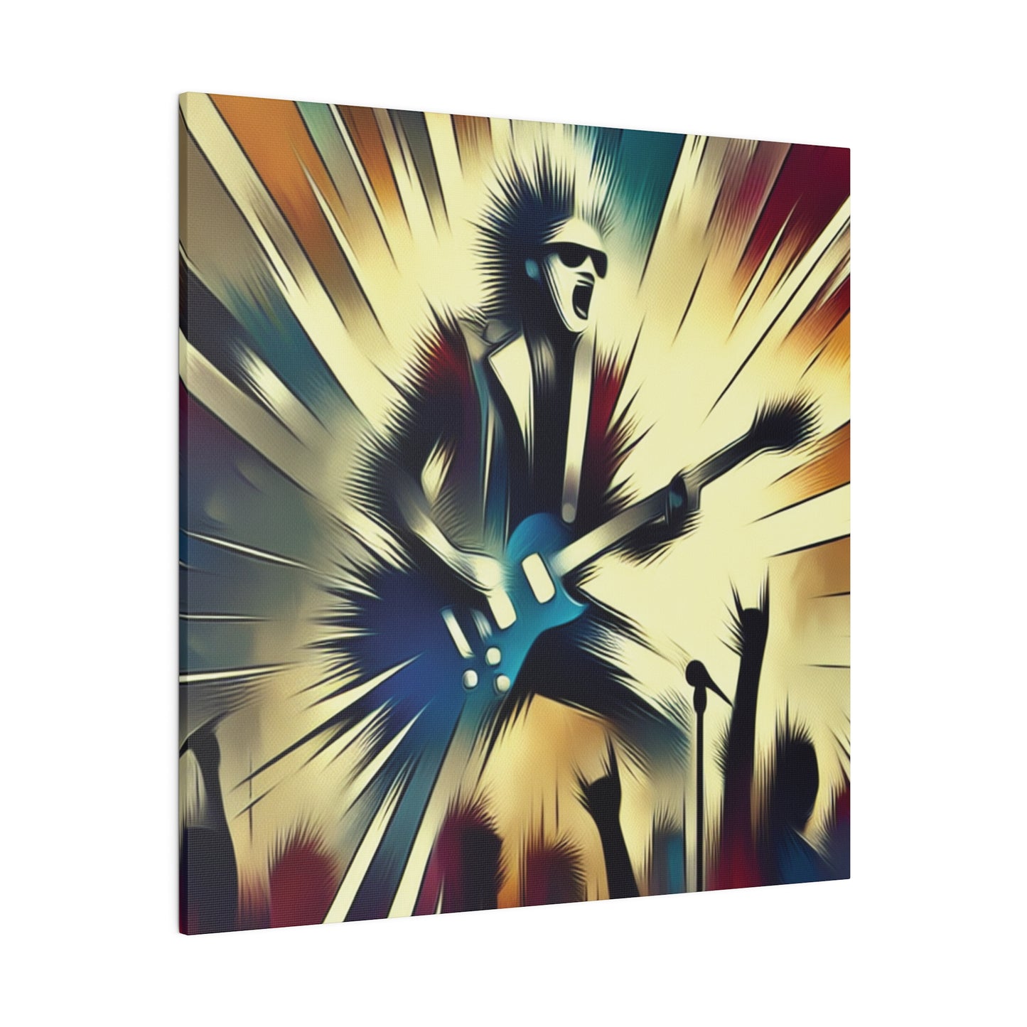 1872L - Rockstar Painting Print | Face | Abstract | Poster | Home Decor | Wall Art | Music Art | Canvas