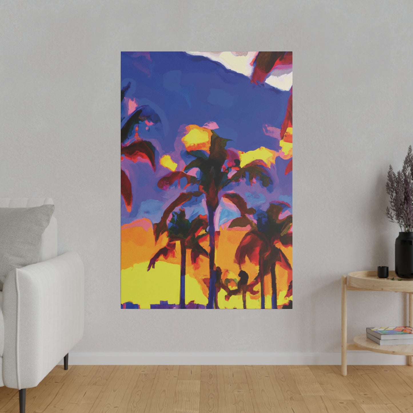 3162U - Miami Beach Sunset Painting Print | Miami | Beach | Sunset | Poster | Home Decor | Wall Art | Canvas