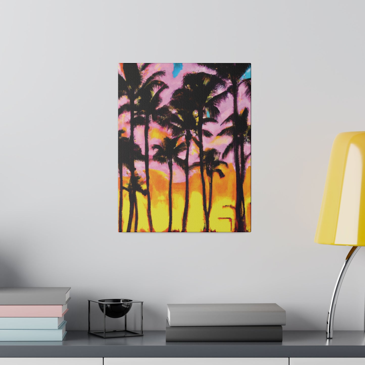 6202Q - Miami Beach Sunset Painting Print | Miami | Beach | Sunset | Poster | Home Decor | Wall Art | Canvas