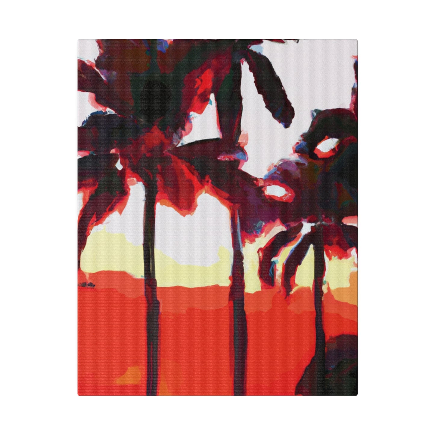 6831K - Miami Beach Sunset Painting Print | Miami | Beach | Sunset | Poster | Home Decor | Wall Art | Canvas