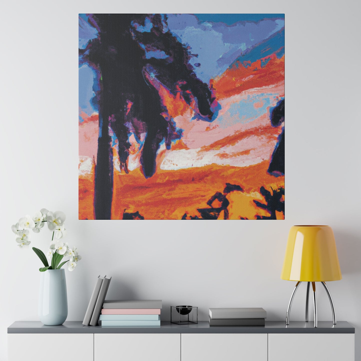 2761V - Miami Beach Sunset Painting Print | Miami | Beach | Sunset | Poster | Home Decor | Wall Art | Canvas