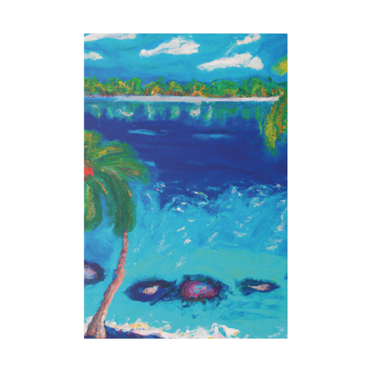 9850E - Bahamas Ocean Painting Print | Bahamas | Ocean | Beach | Poster | Home Decor | Wall Art | Canvas