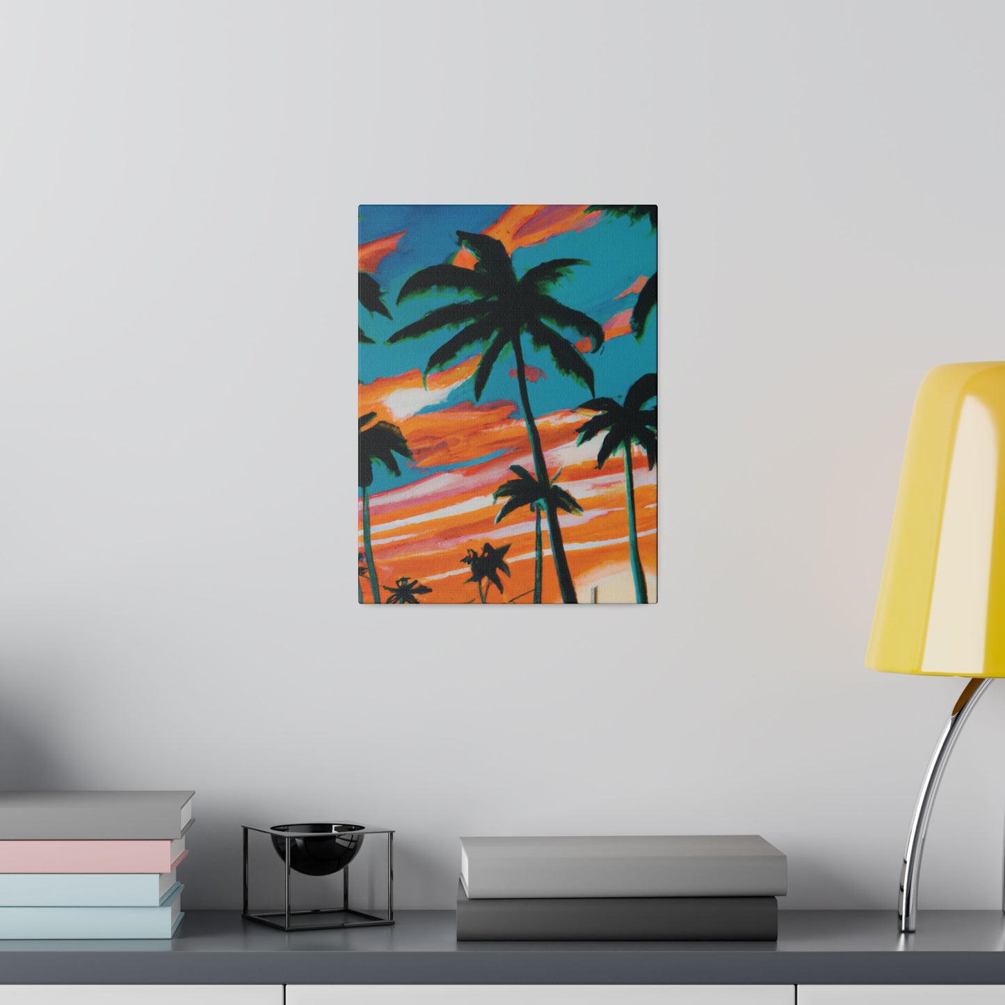 4895G - Miami Beach Sunset Painting Print | Miami | Beach | Sunset | Poster | Home Decor | Wall Art | Canvas