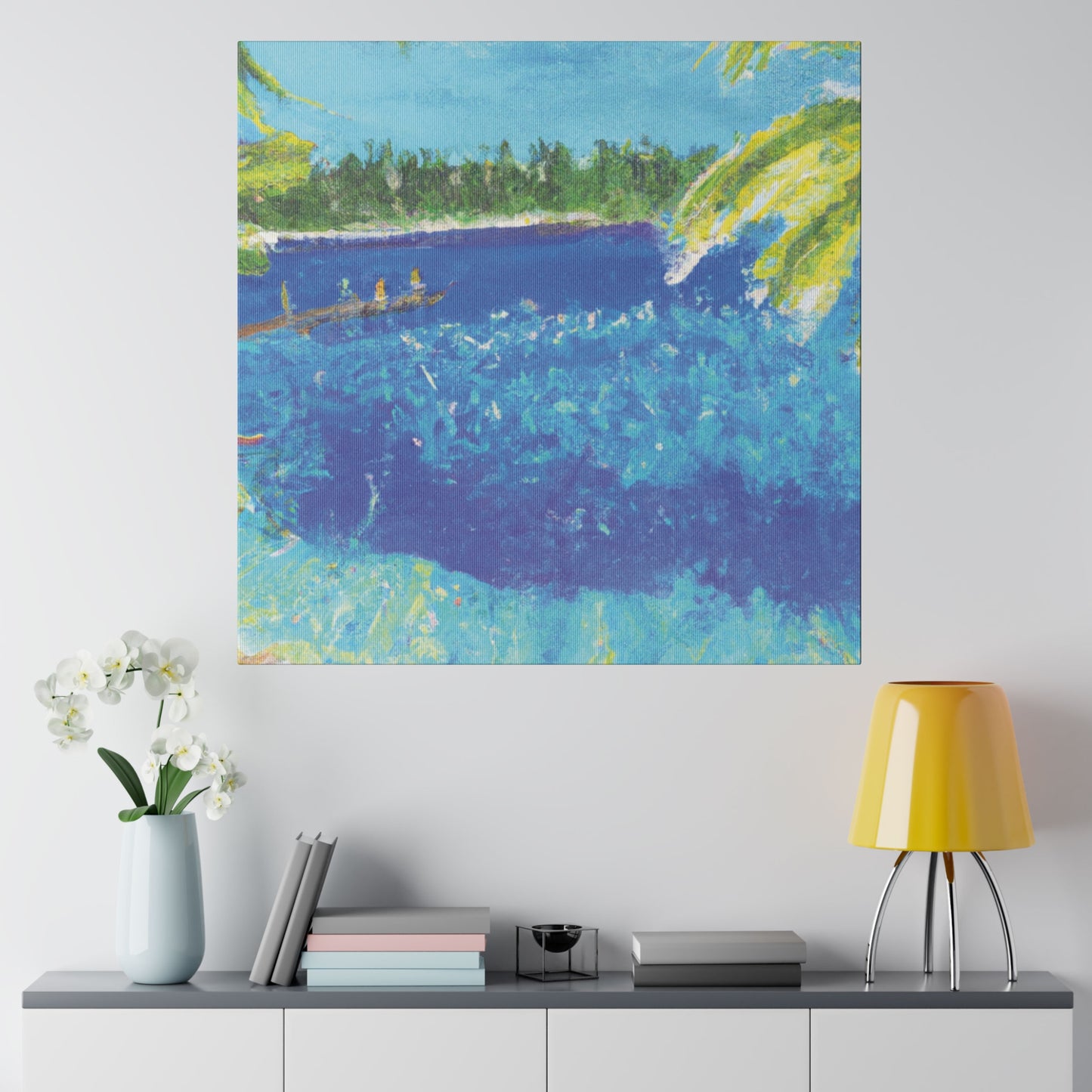 9673H - Bahamas Ocean Painting Print | Bahamas | Ocean | Beach | Poster | Home Decor | Wall Art | Canvas