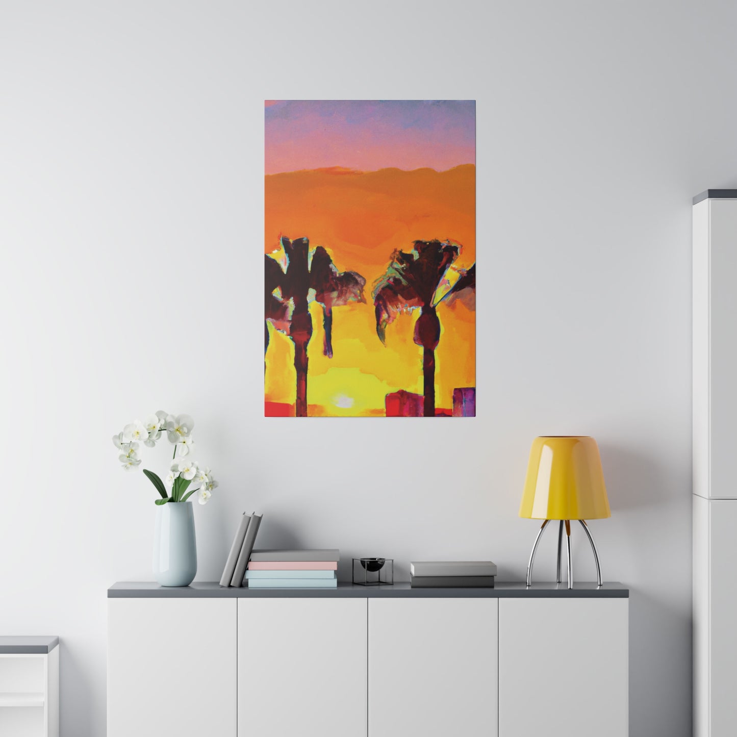 9347V - Miami Beach Sunset Painting Print | Miami | Beach | Sunset | Poster | Home Decor | Wall Art | Canvas