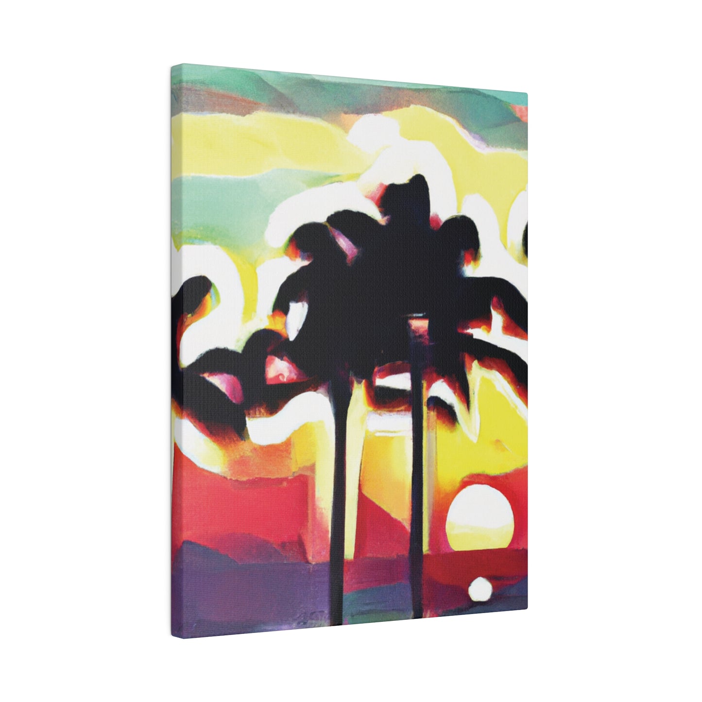 4134X - Miami Beach Sunset Painting Print | Miami | Beach | Sunset | Poster | Home Decor | Wall Art | Canvas