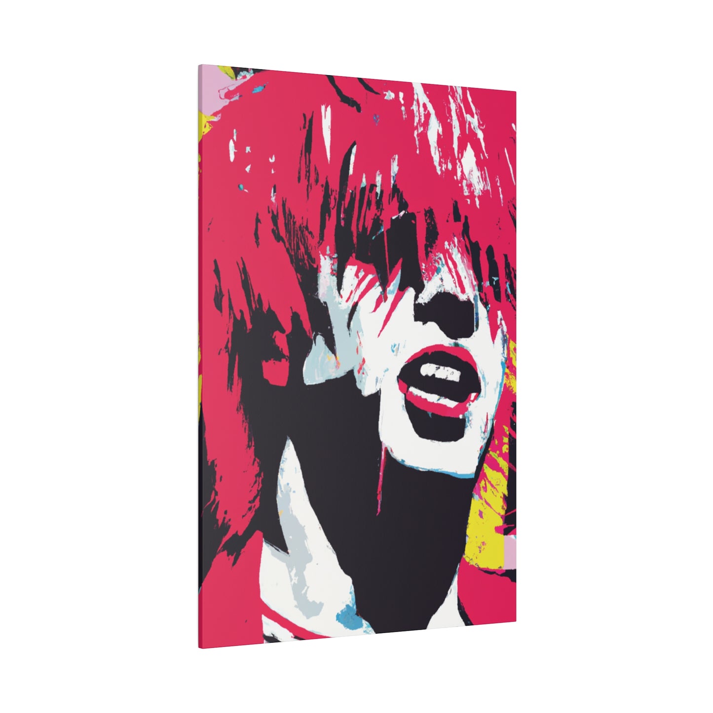 8269P - Rockstar Painting Print | Face | Abstract | Poster | Home Decor | Wall Art | Music Art | Canvas