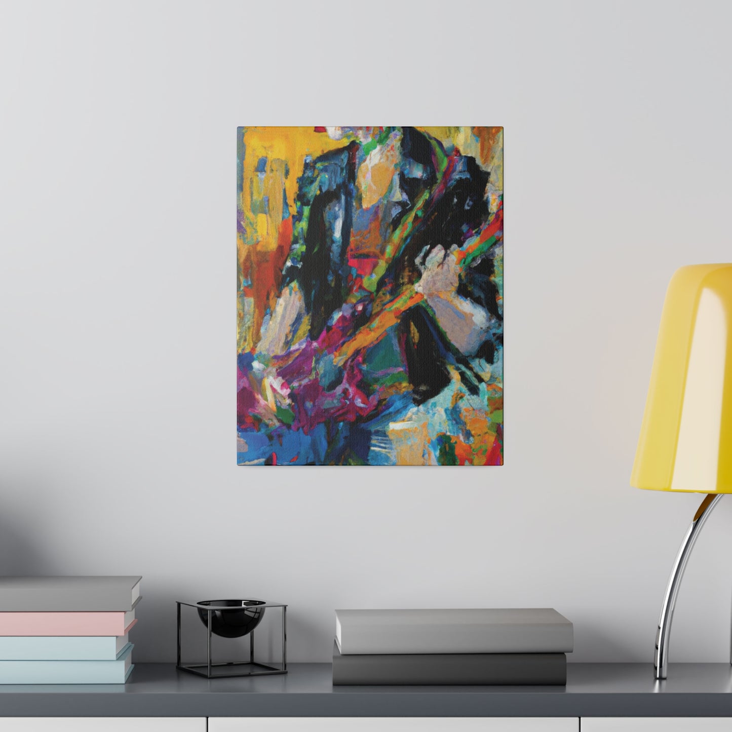 4813Q - Rockstar Oil Painting Style Print | Poster | Home Decor | Wall Art | Music Art | Canvas