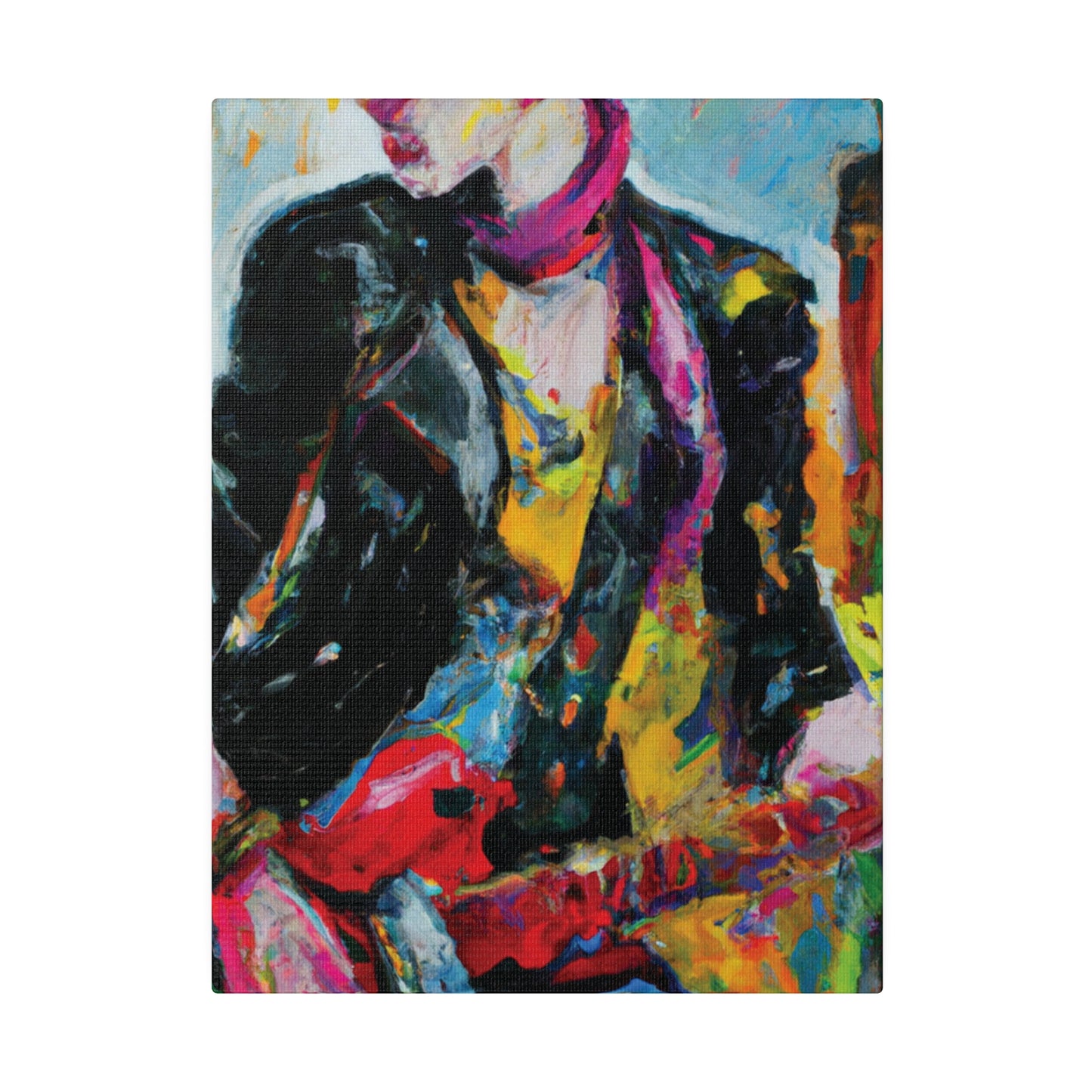 8178F - Rockstar Oil Painting Style Print | Poster | Home Decor | Wall Art | Music Art | Canvas