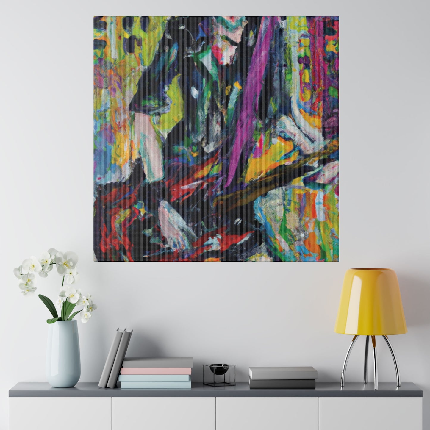 5521G - Rockstar Oil Painting Style Print | Poster | Home Decor | Wall Art | Music Art | Canvas