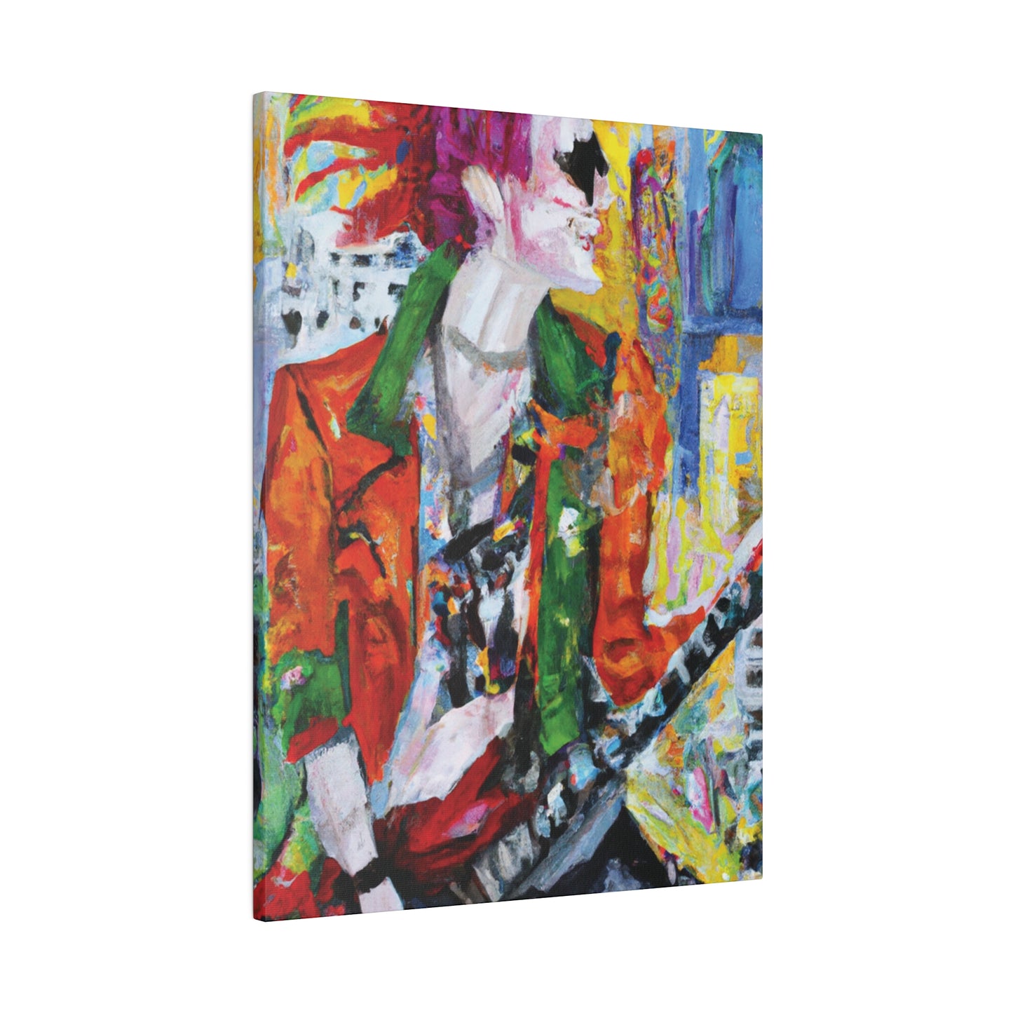 8997X - Rockstar Oil Painting Style Print | Poster | Home Decor | Wall Art | Music Art | Canvas