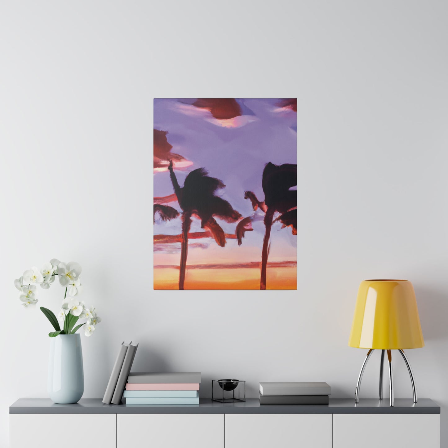 7491X - Miami Beach Sunset Painting Print | Miami | Beach | Sunset | Poster | Home Decor | Wall Art | Canvas