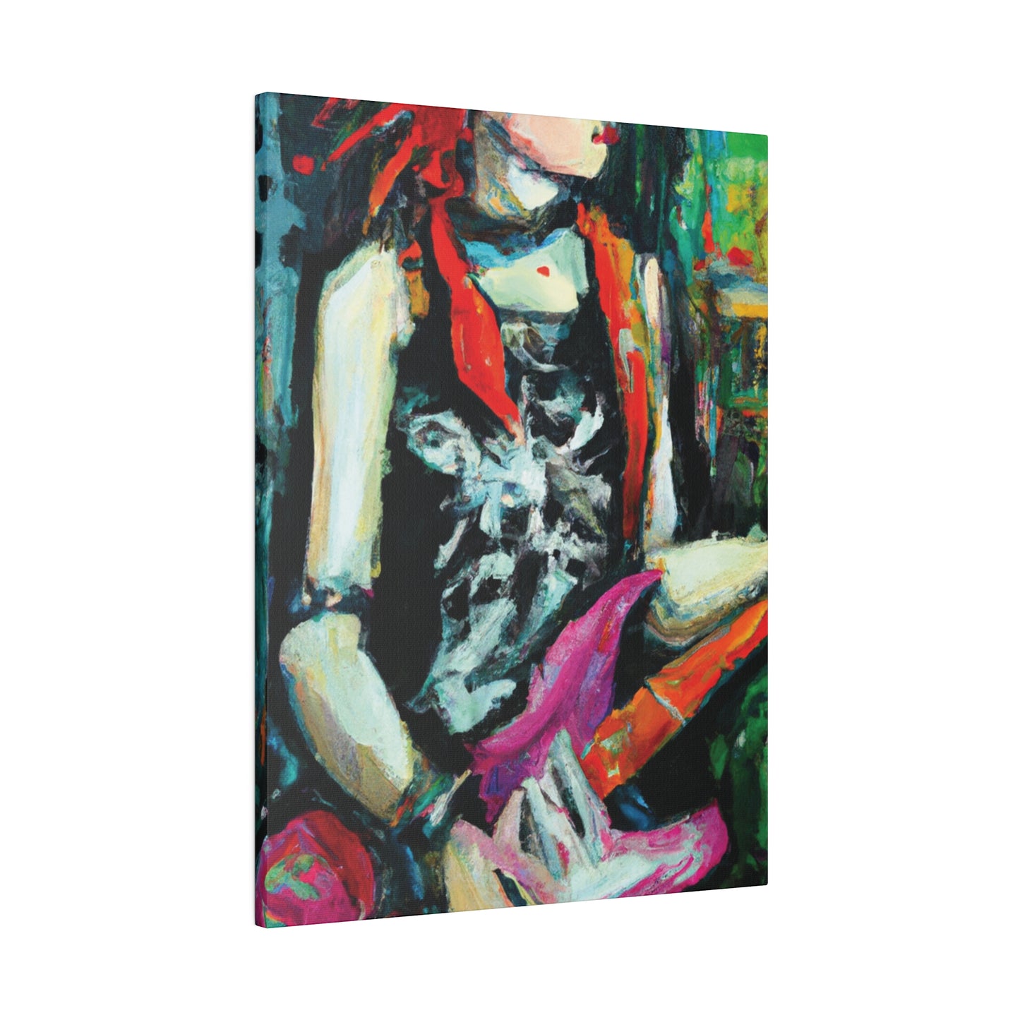 7134X - Rockstar Oil Painting Style Print | Poster | Home Decor | Wall Art | Music Art | Canvas