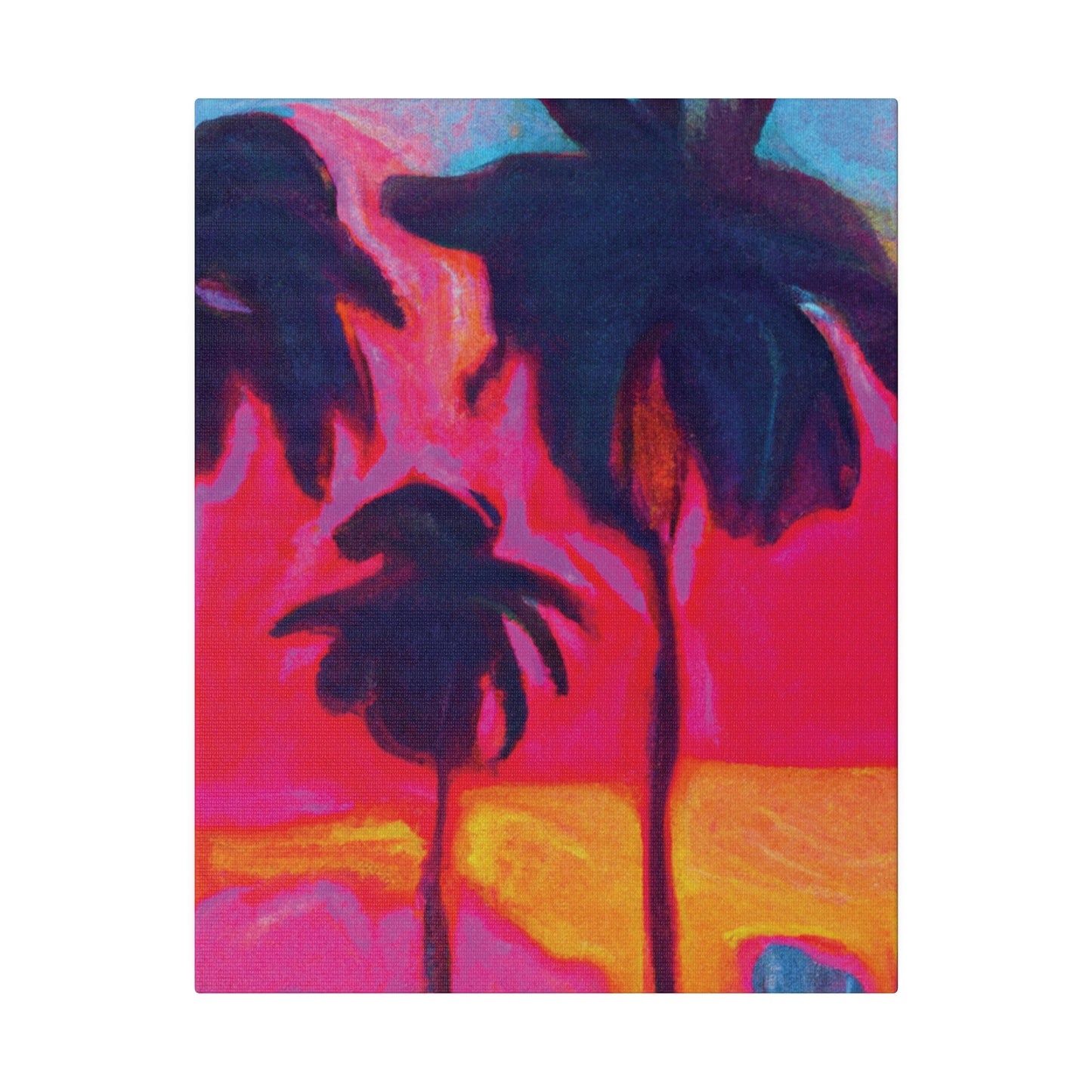 4879H - Miami Beach Sunset Painting Print | Miami | Beach | Sunset | Poster | Home Decor | Wall Art | Canvas