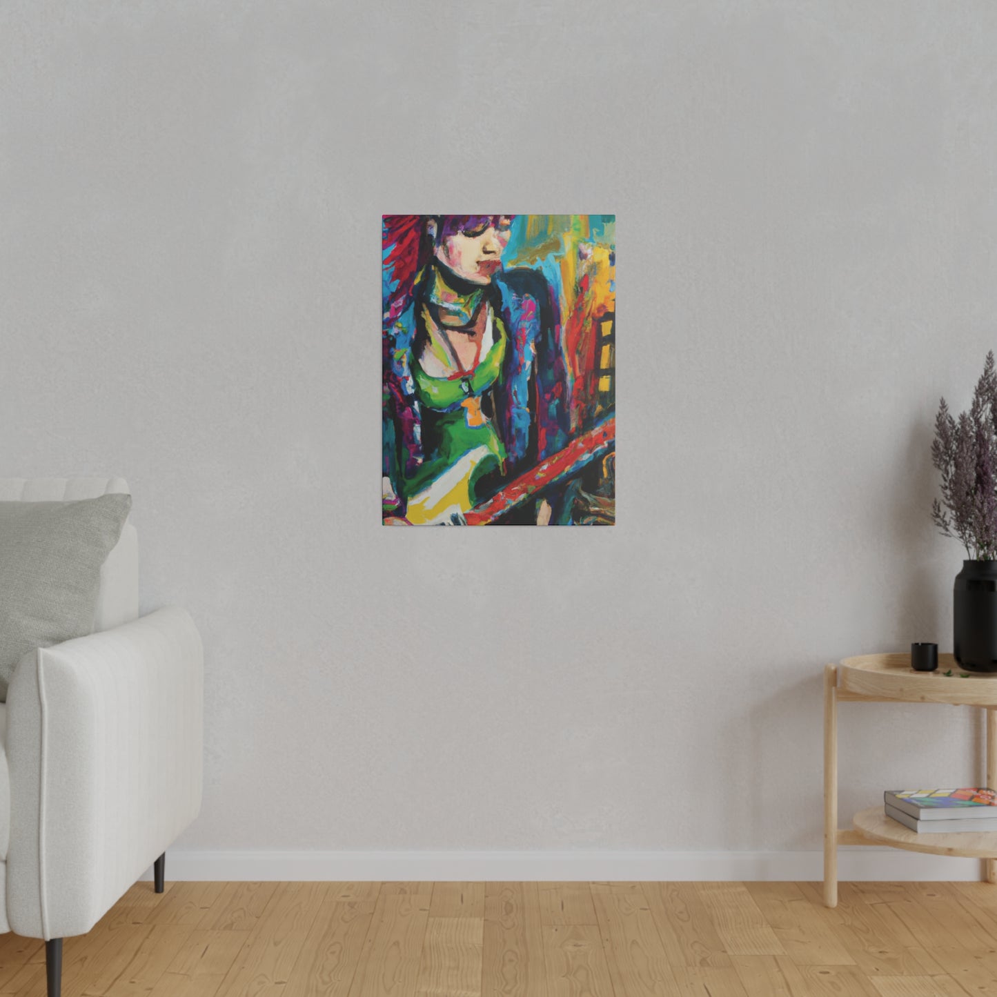 8561U - Rockstar Oil Painting Style Print | Poster | Home Decor | Wall Art | Music Art | Canvas