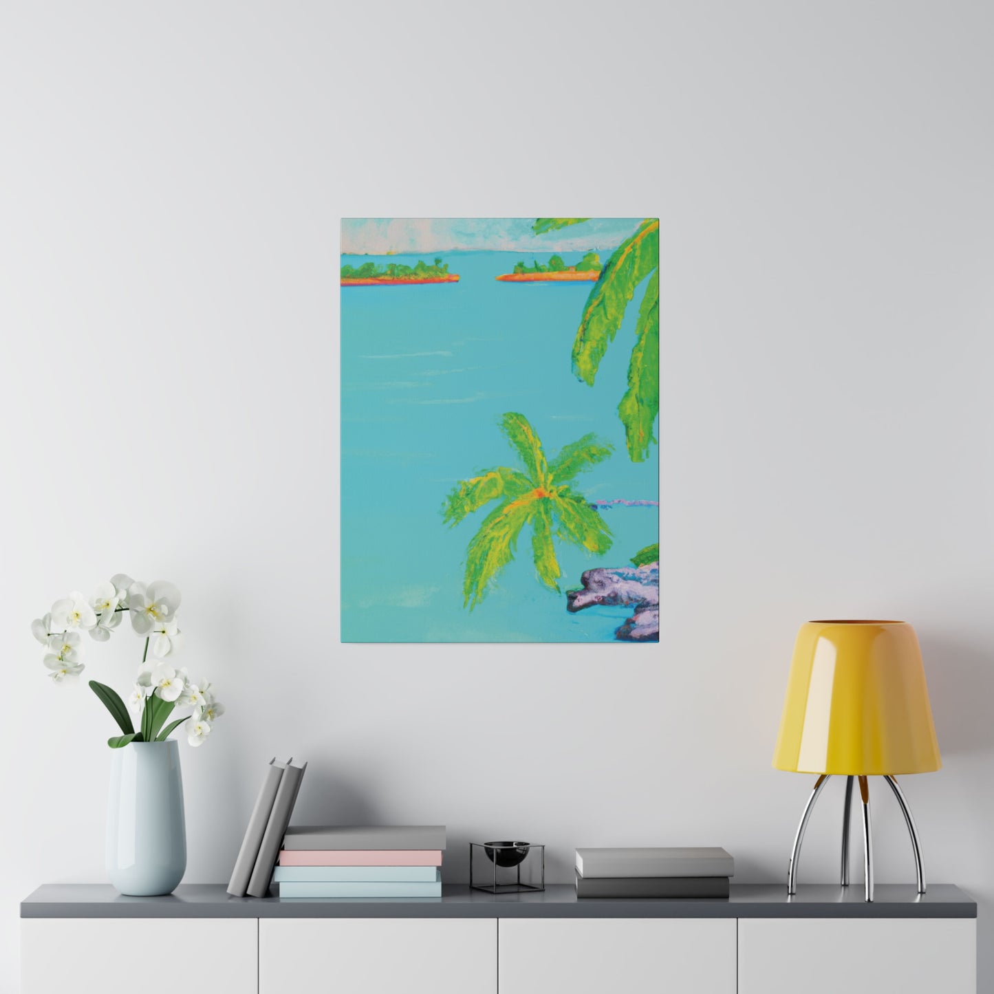 8932V - Bahamas Ocean Painting Print | Bahamas | Ocean | Beach | Poster | Home Decor | Wall Art | Canvas