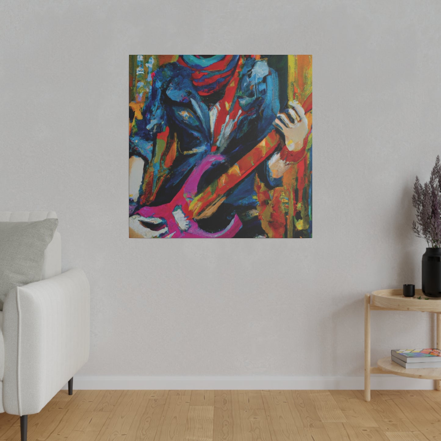 6226G - Rockstar Oil Painting Style Print | Poster | Home Decor | Wall Art | Music Art | Canvas