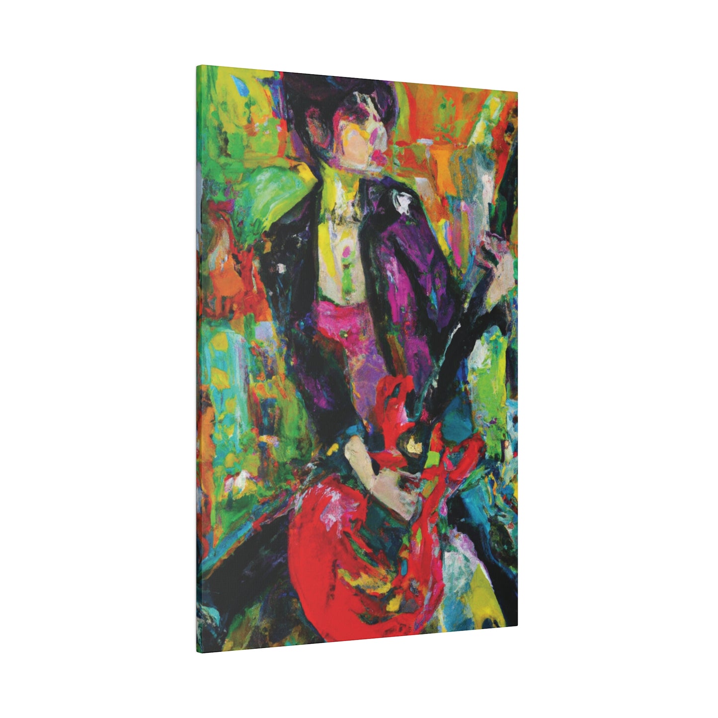 323O - Rockstar Oil Painting Style Print | Poster | Home Decor | Wall Art | Music Art | Canvas