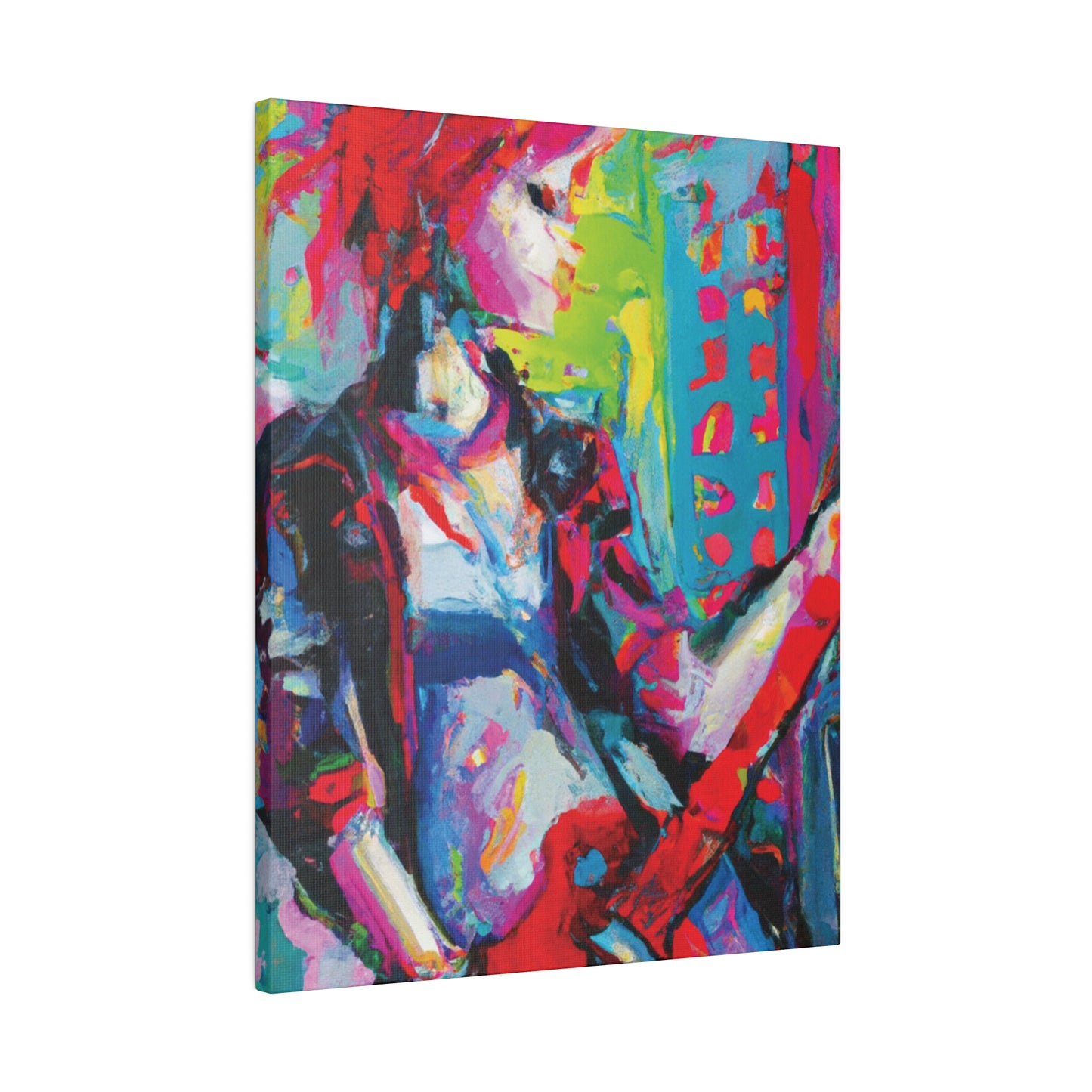 2177U - Rockstar Oil Painting Style Print | Poster | Home Decor | Wall Art | Music Art | Canvas