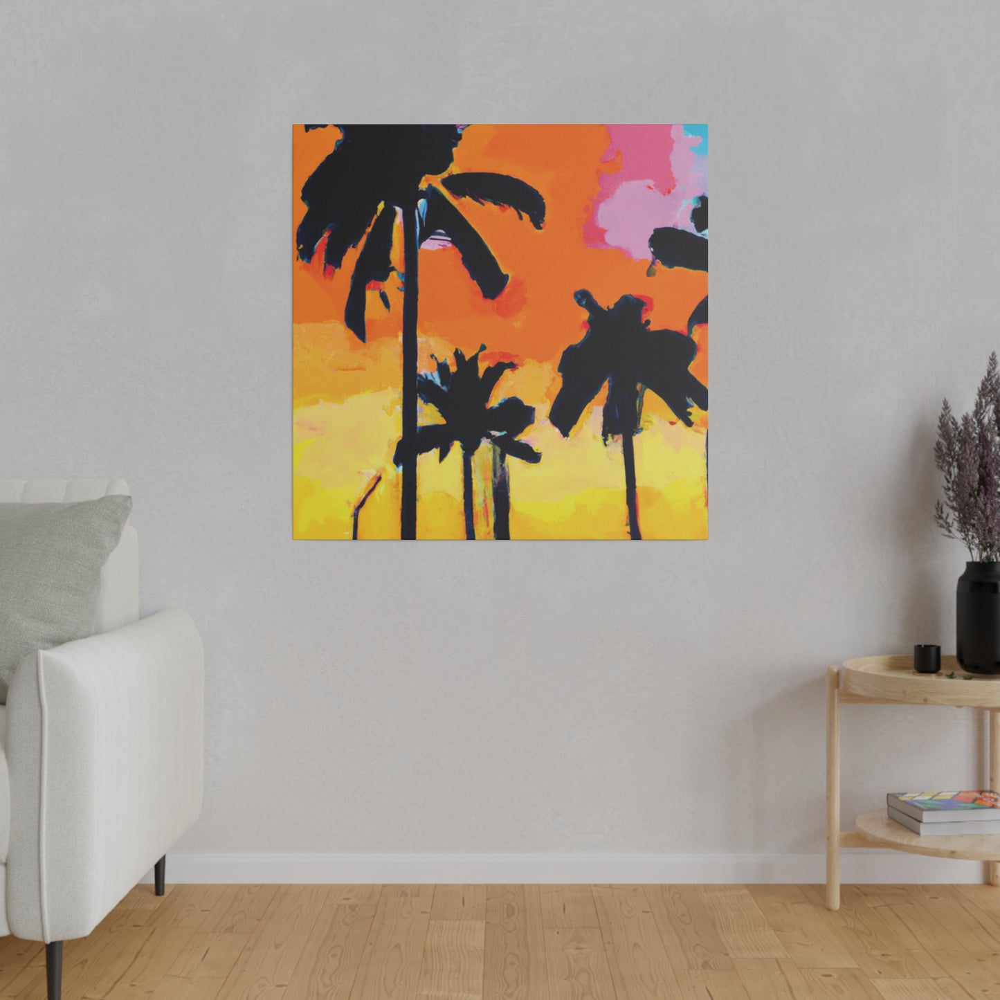 2956A - Miami Beach Sunset Painting Print | Miami | Beach | Sunset | Poster | Home Decor | Wall Art | Canvas