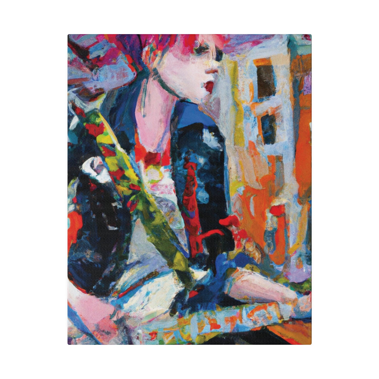 3276D - Rockstar Oil Painting Style Print | Poster | Home Decor | Wall Art | Music Art | Canvas
