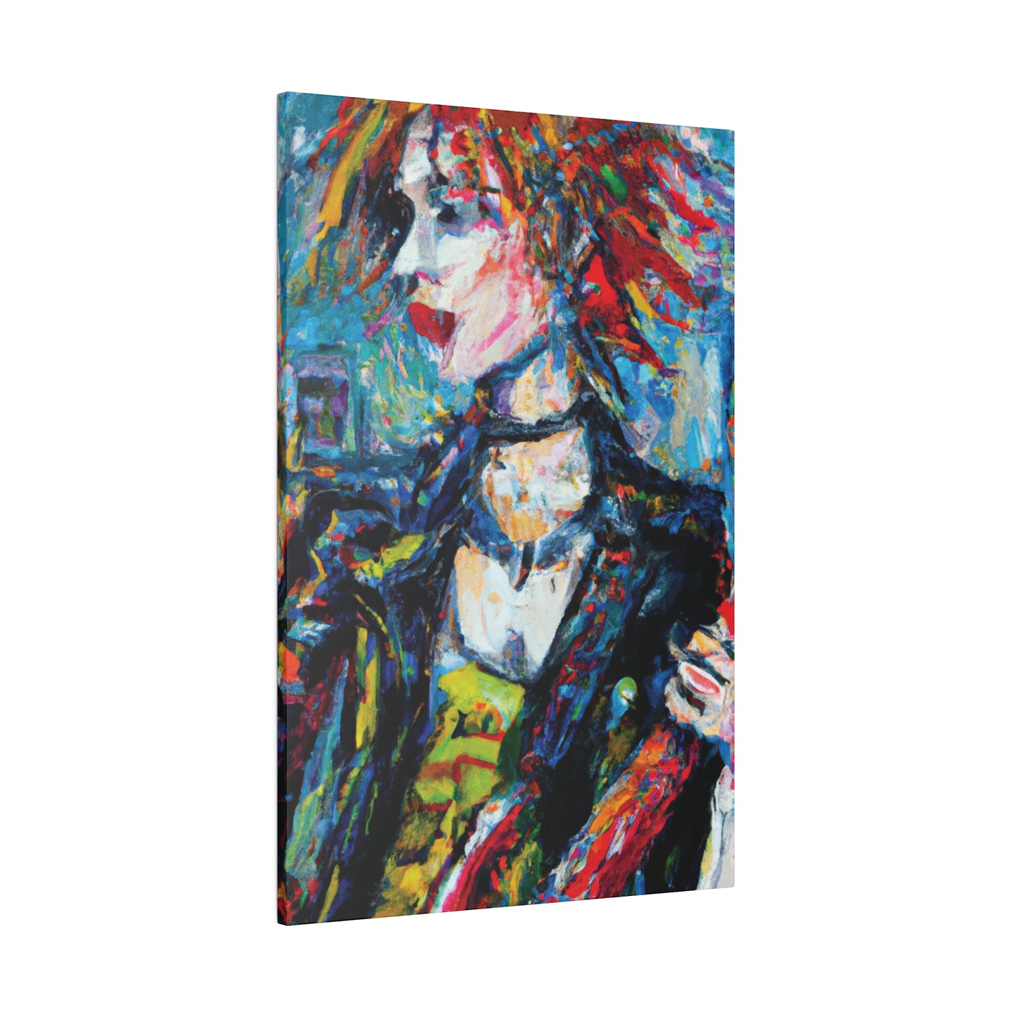 5997K - Rockstar Oil Painting Style Print | Poster | Home Decor | Wall Art | Music Art | Canvas