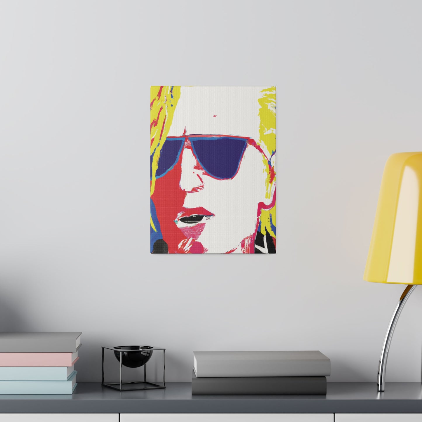 7405Y - Rockstar Painting Print | Face | Abstract | Poster | Home Decor | Wall Art | Music Art | Canvas