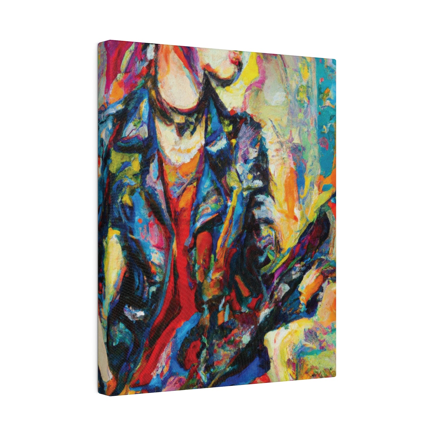 3154V - Rockstar Oil Painting Style Print | Poster | Home Decor | Wall Art | Music Art | Canvas