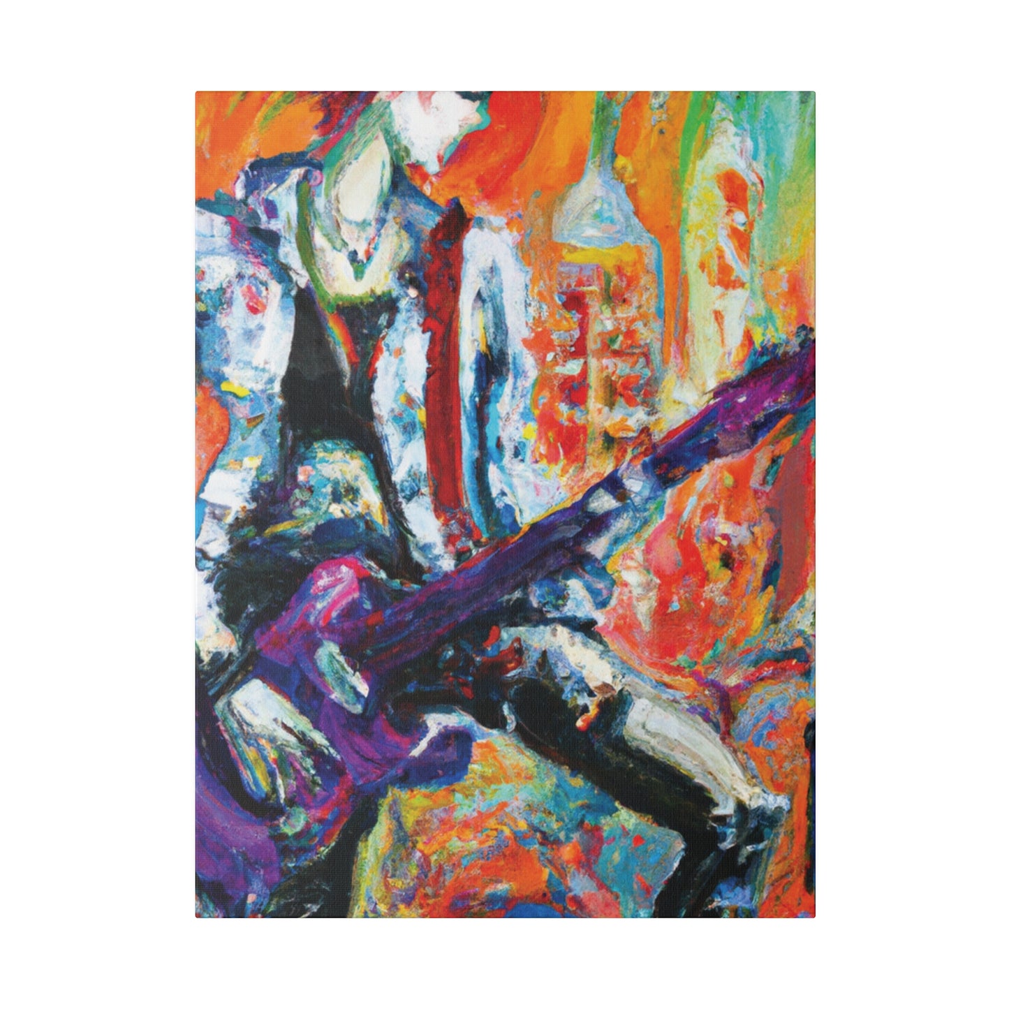 6891P - Rockstar Oil Painting Style Print | Poster | Home Decor | Wall Art | Music Art | Canvas