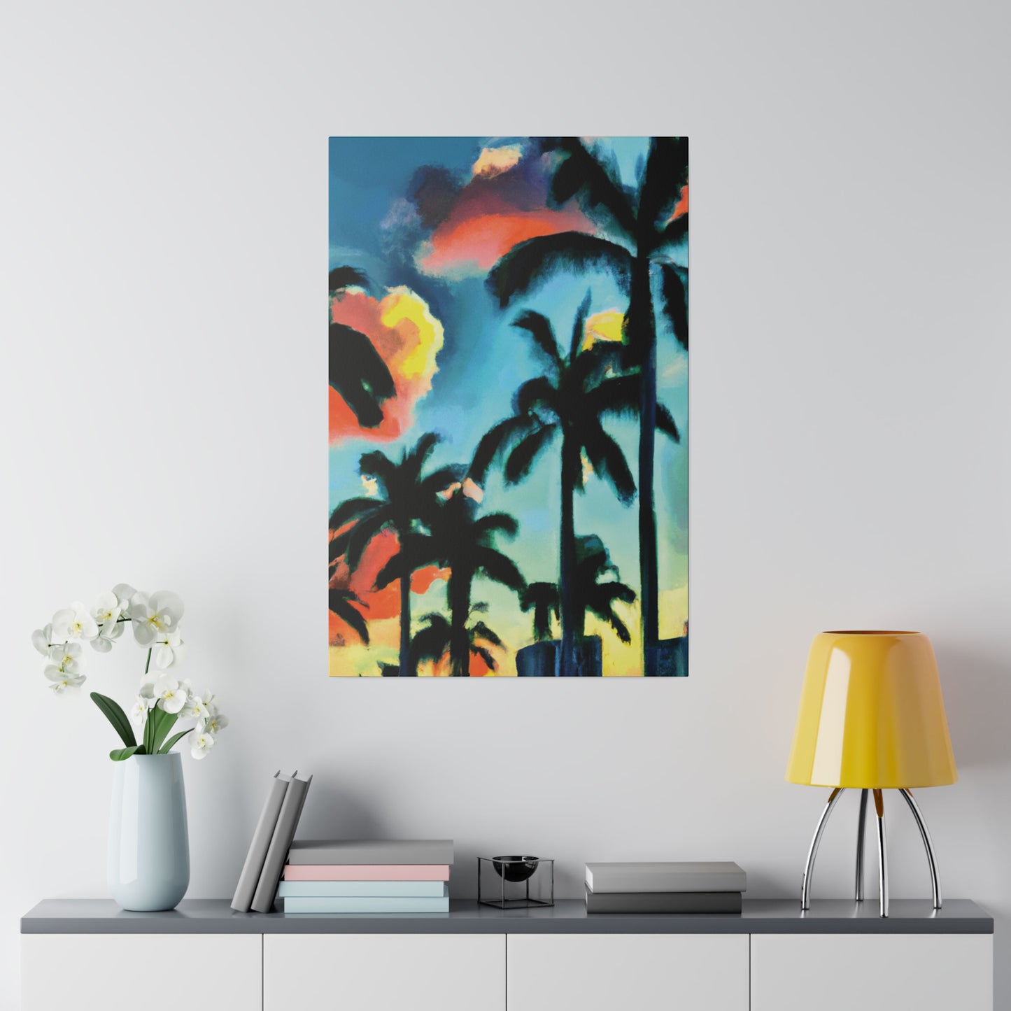 8724W - Miami Beach Sunset Painting Print | Miami | Beach | Sunset | Poster | Home Decor | Wall Art | Canvas